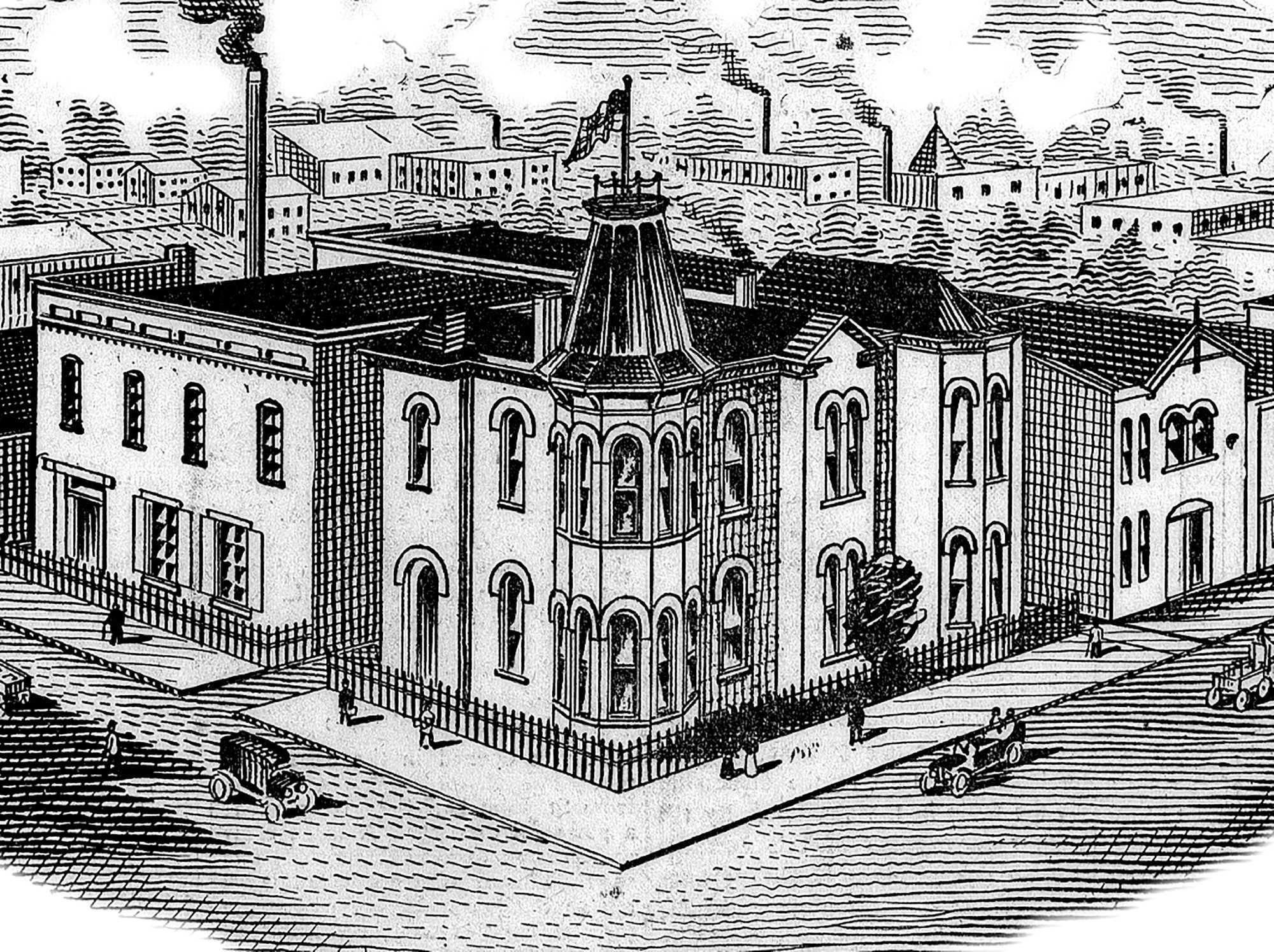 Illustration of the National Baptist Publishing Board Plant