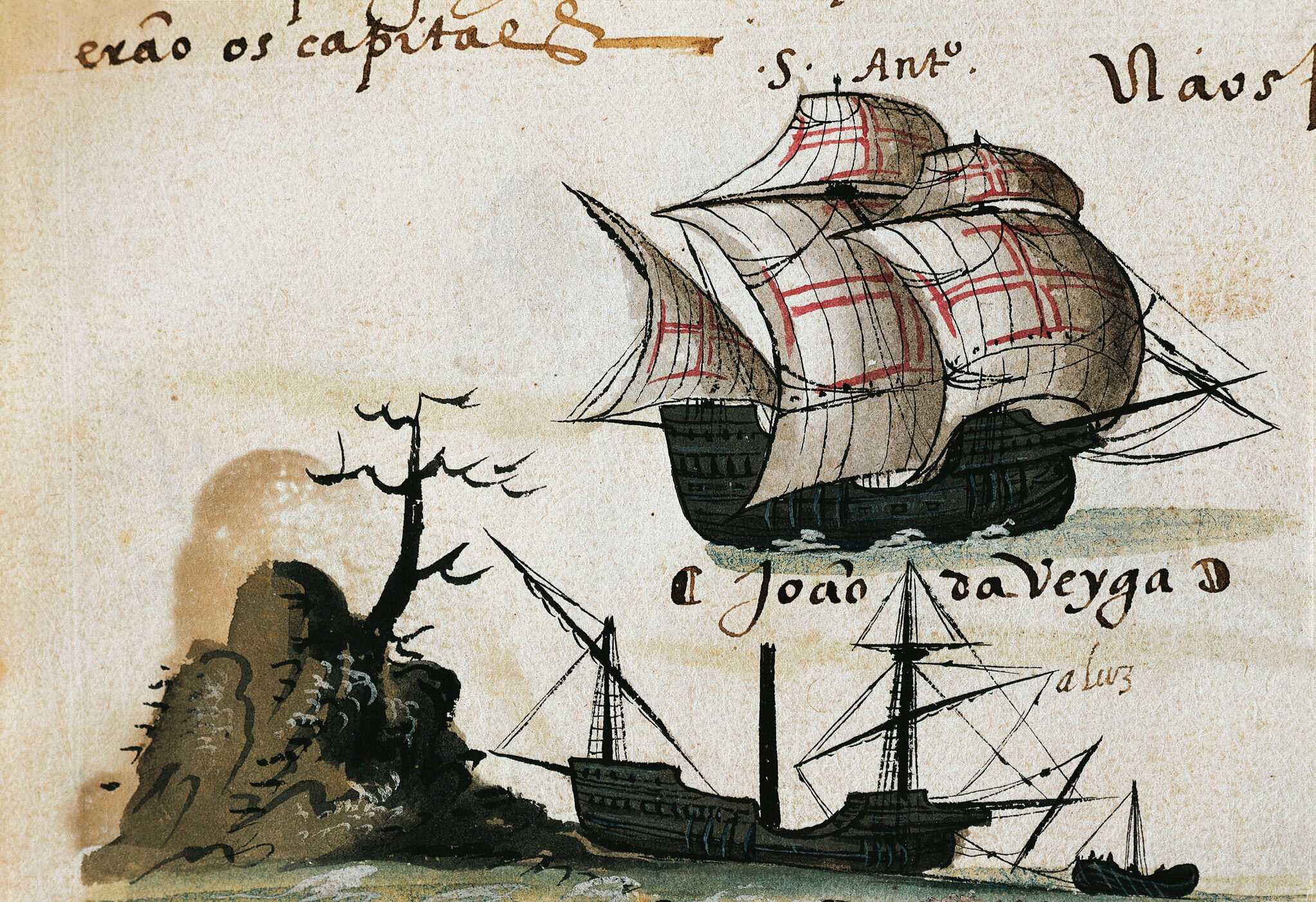 Illustration of Portuguese Caravel