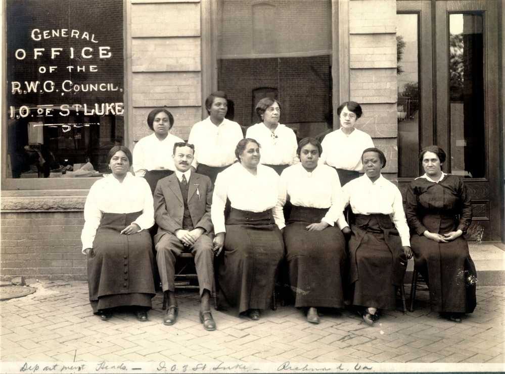 Photograph of Maggie Lena Walker and IOSL Department Heads