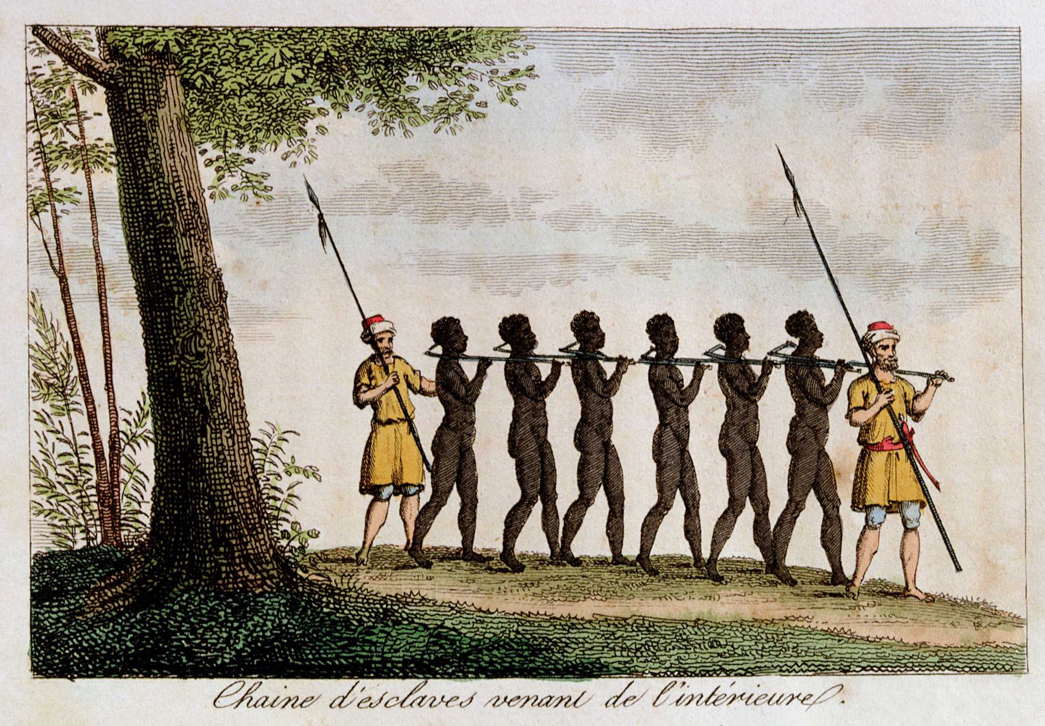 Africans forced from the interior by enslavers