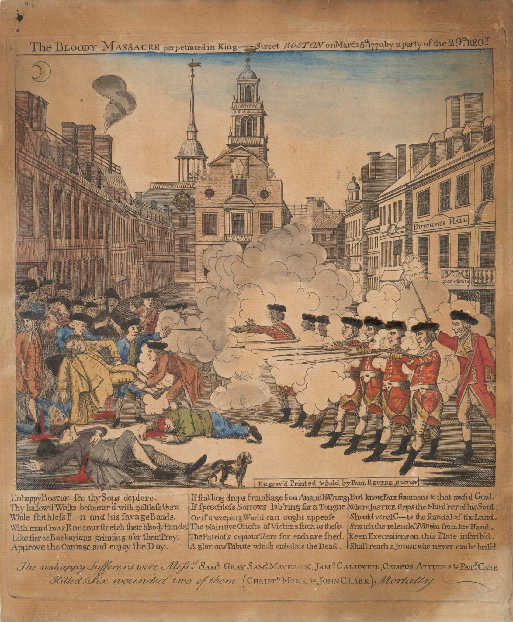 Illustration of the Boston Massacre