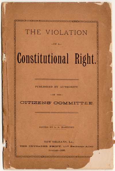 Photograph of pamphlet "Constitutioanl Right"