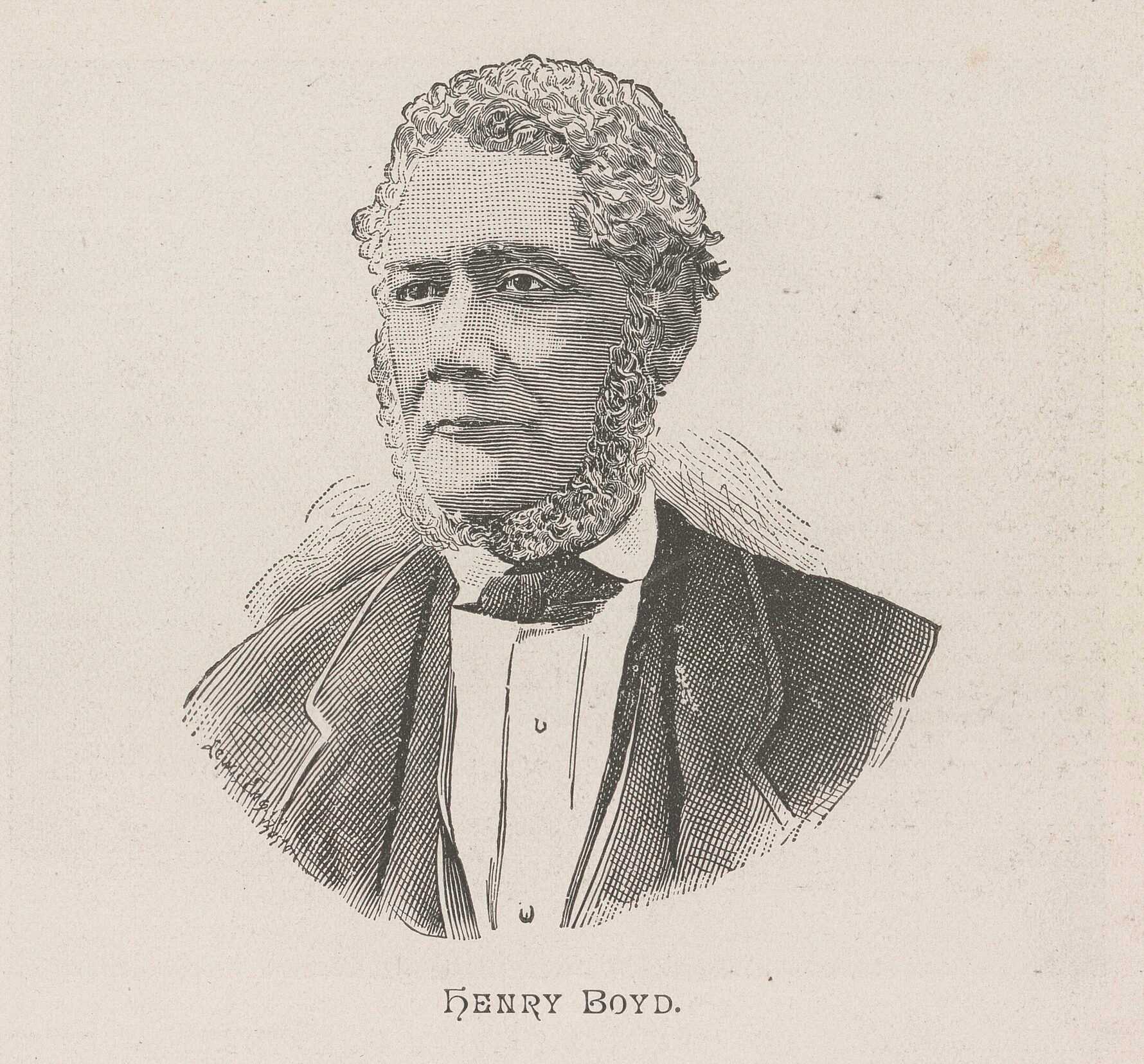 Portrait illustration of Henry Boyd