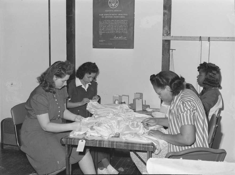 Photograph of Workers at the Pacific Parachute Company