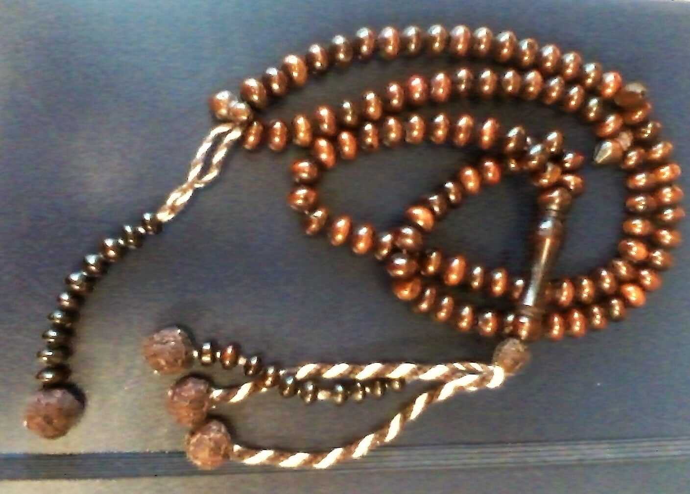 Photograph of a strand of prayer beads