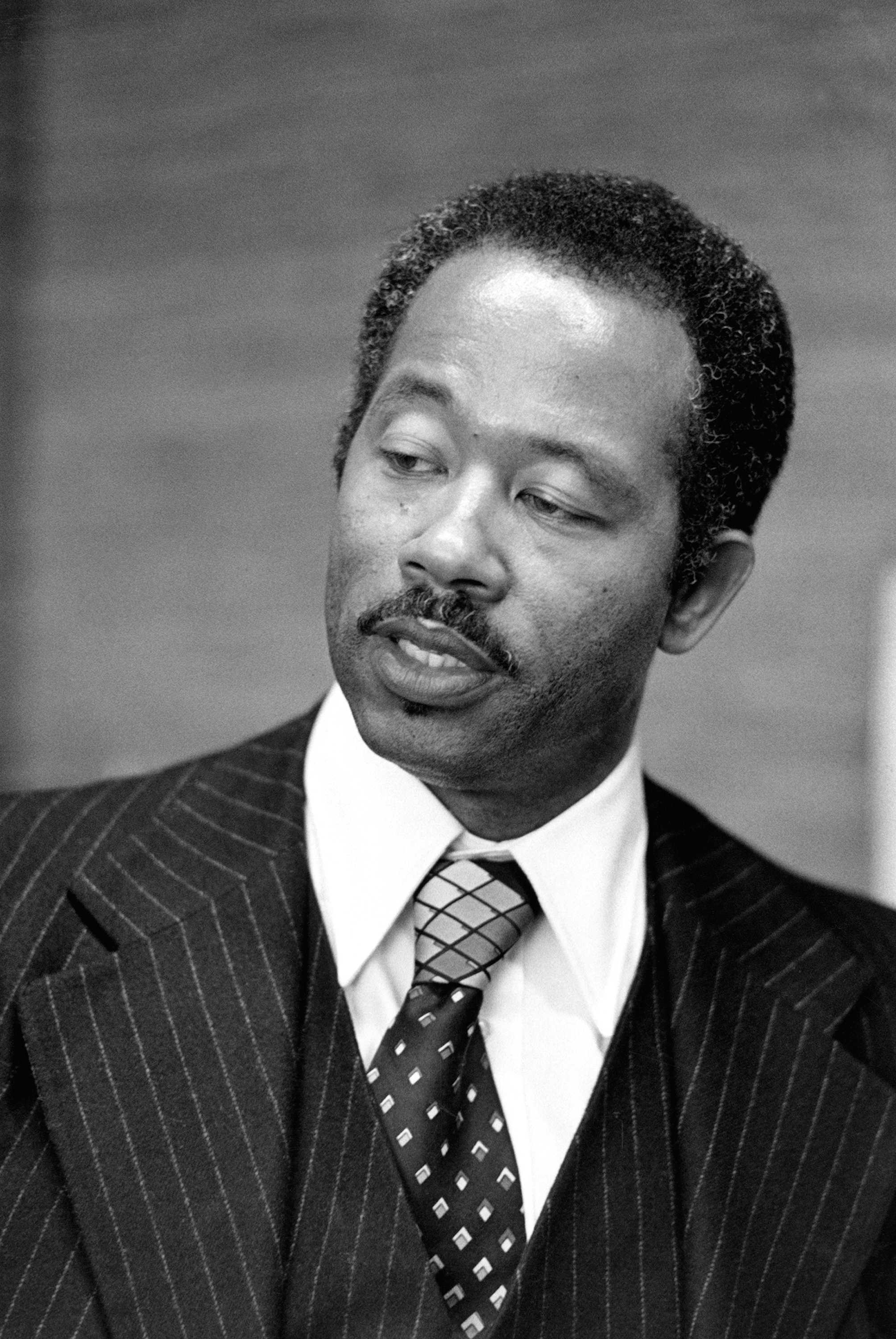 Black and white photograph of Eldridge Cleaver