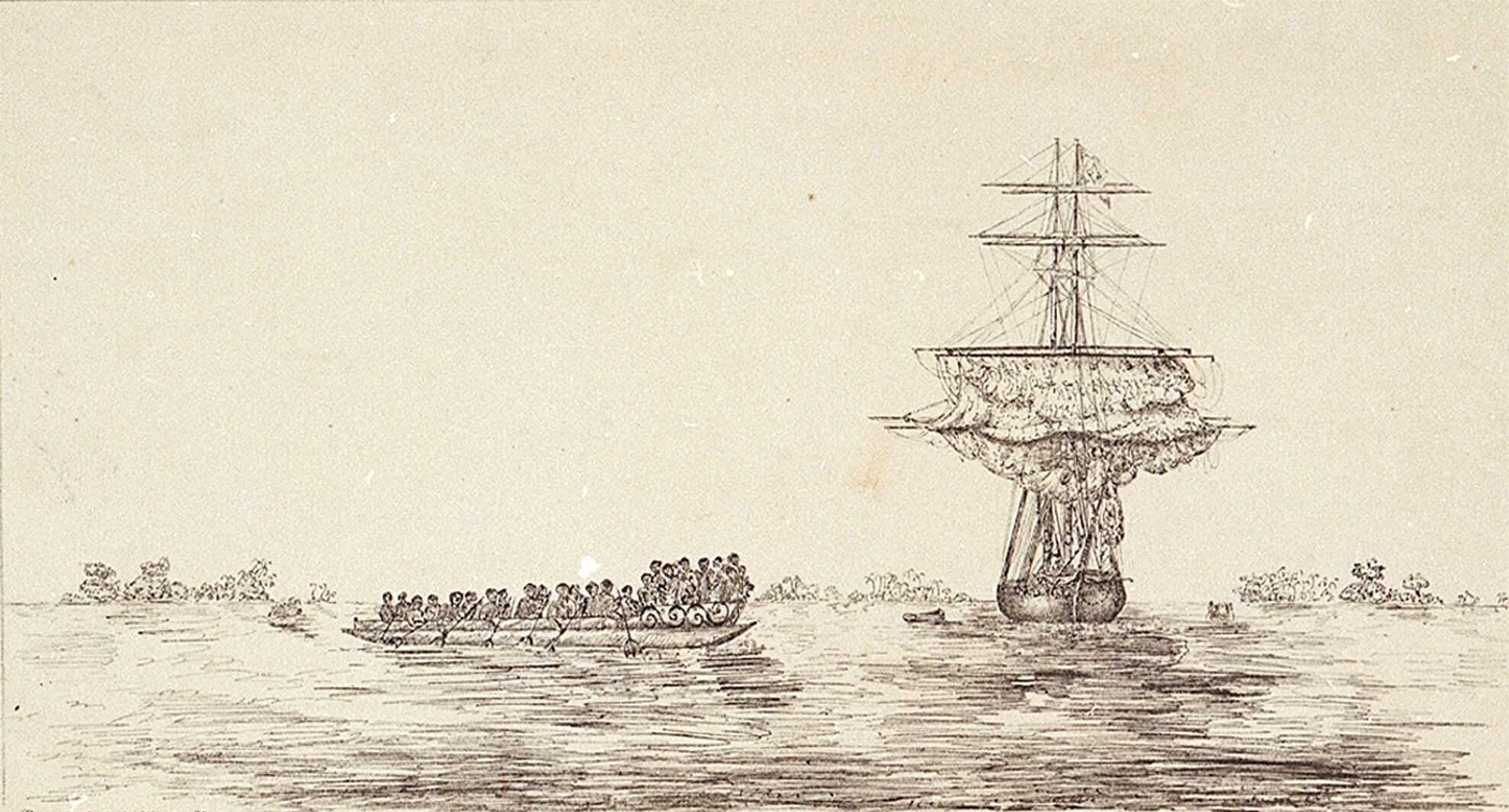 Illustration of Paquito de Cabo Verde Portuguese Slave Brig