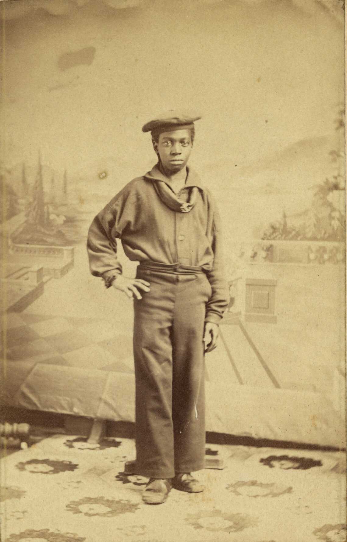 Photograph of Unidentified African American Sailor