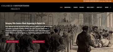 A screenshot of a website with the cover image of an illustration of Freedmen's Bureau.