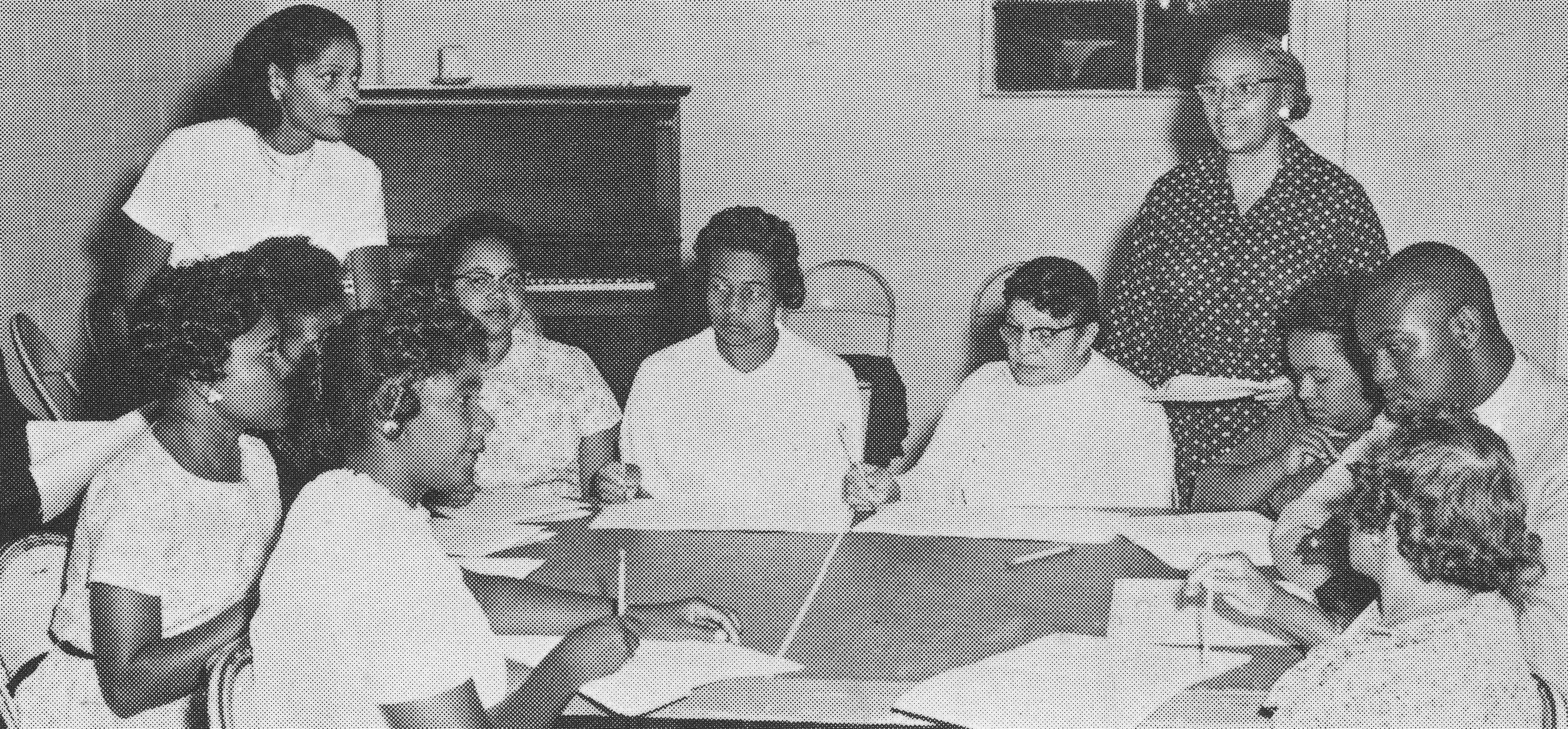 Photograph of Septima Clark Leading Teacher-Training Workshop