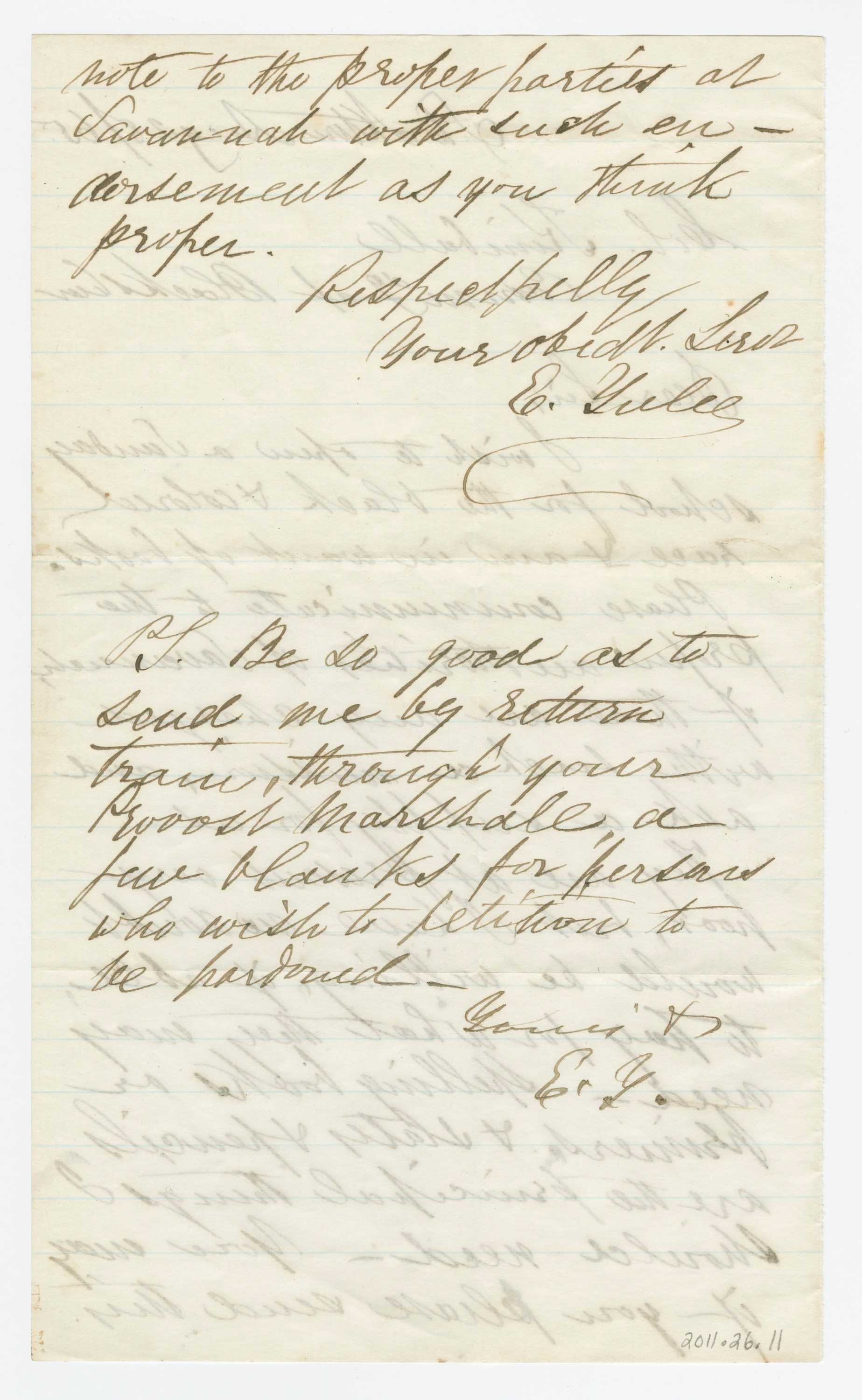 Photograph of letter