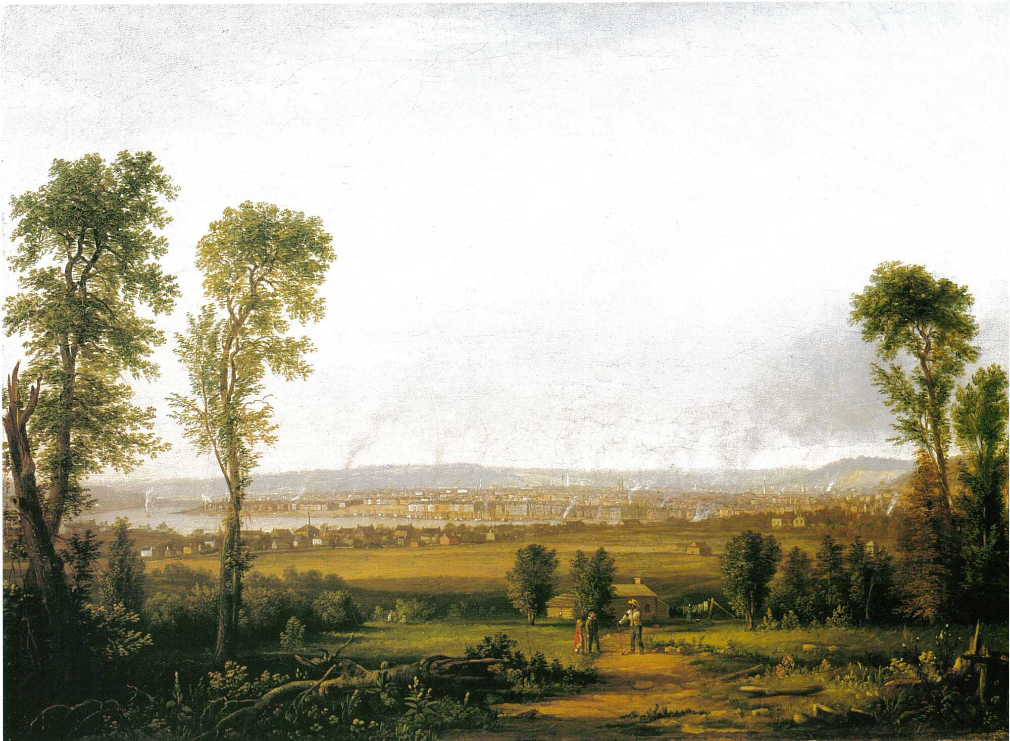 Painting of the view of Cincinnati, Ohio
