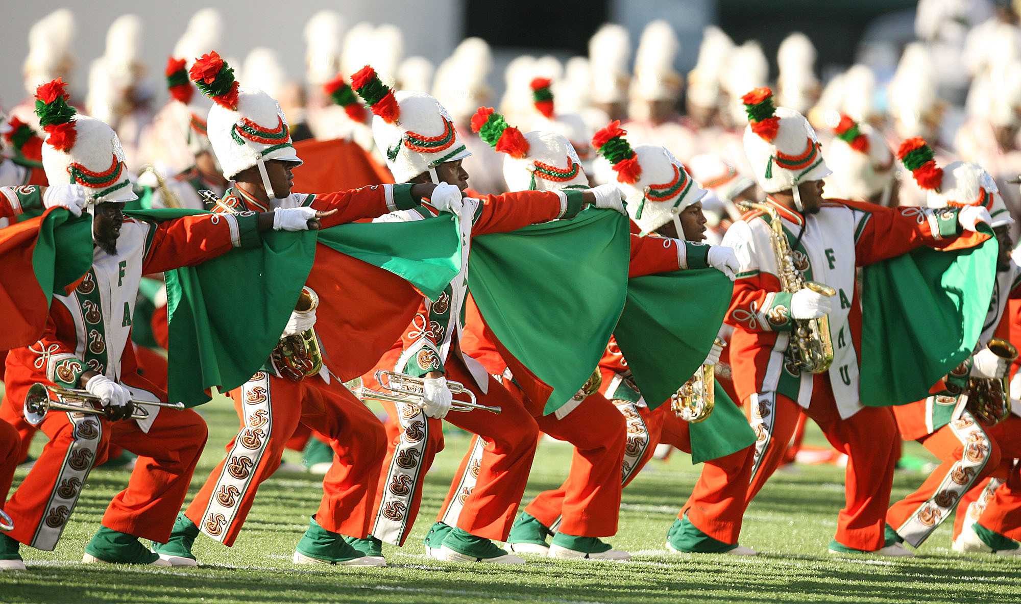 Photograph of FAMU Marching 100 performs during the Florida Classic