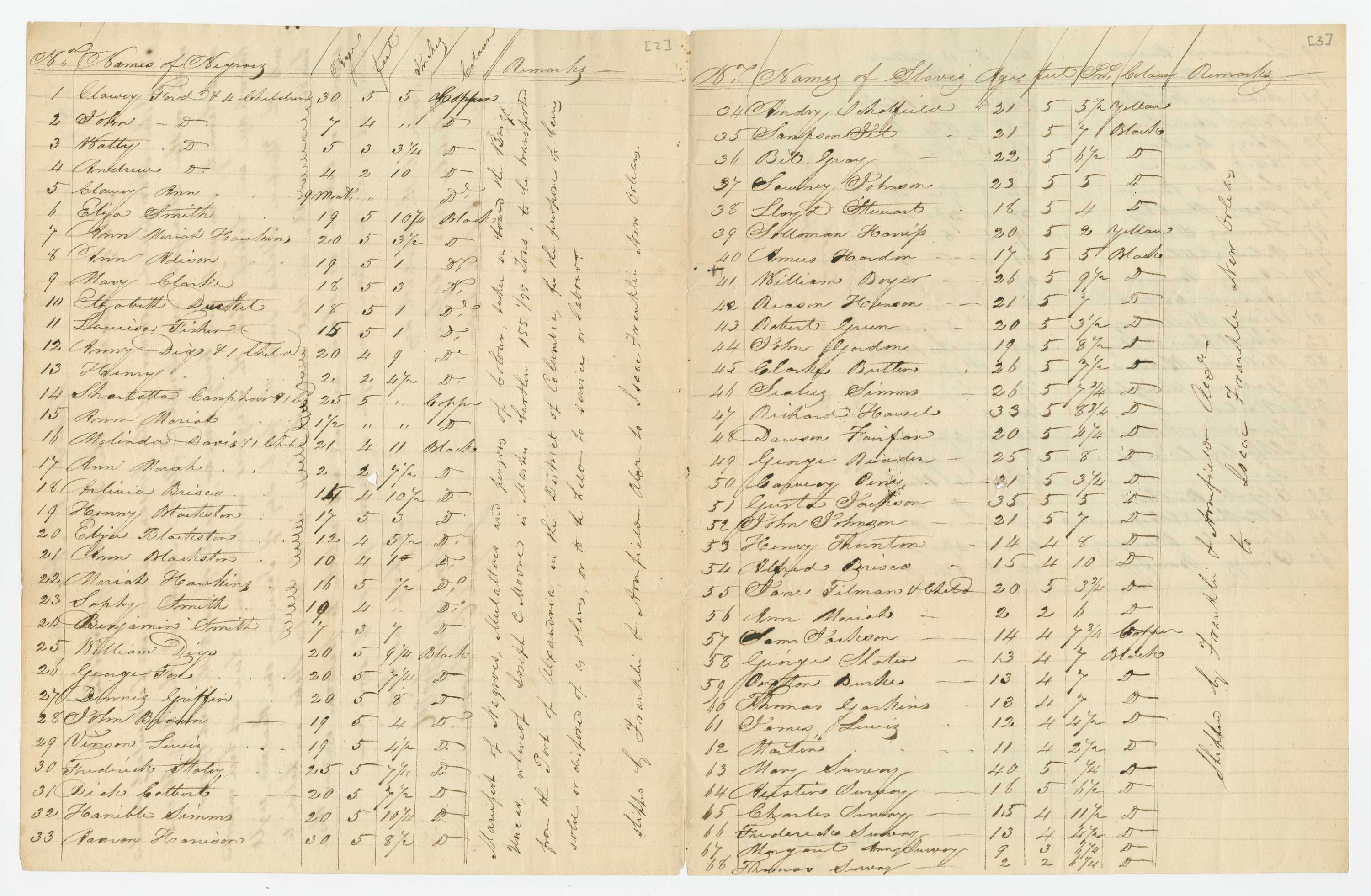 Image of ship manifest