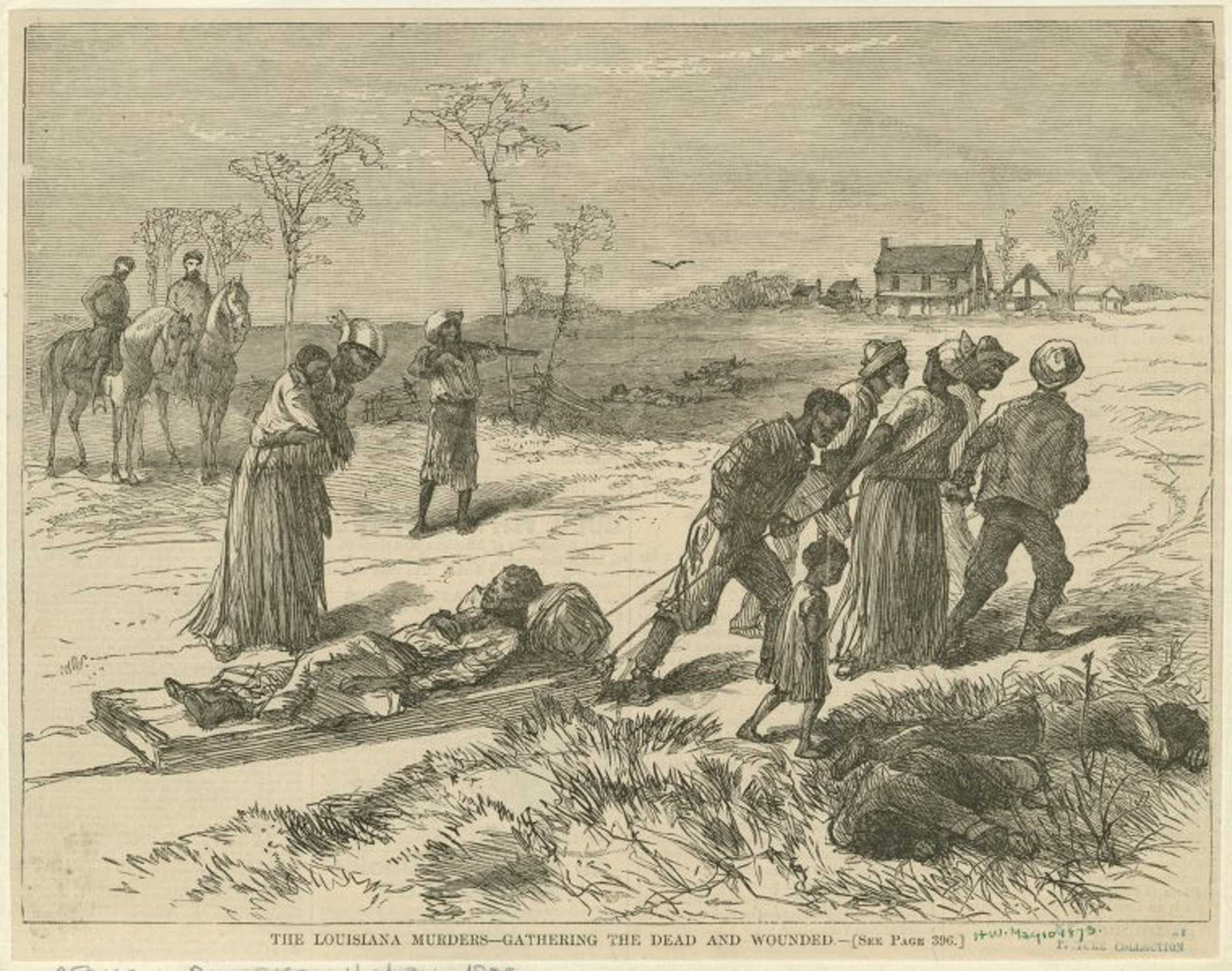 Illustration of Louisiana murders in 1873