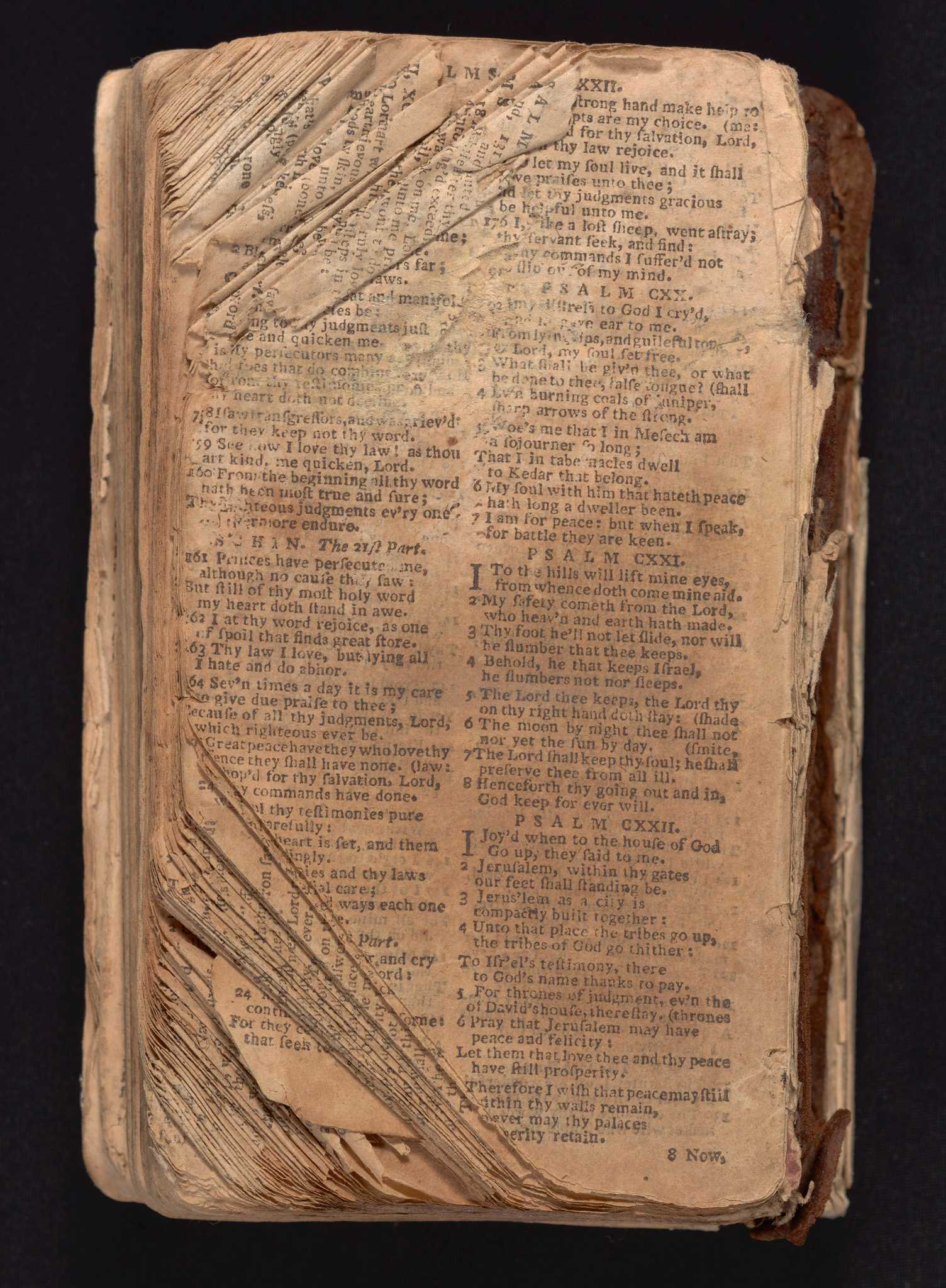 Interior page of Nat Turner's bible