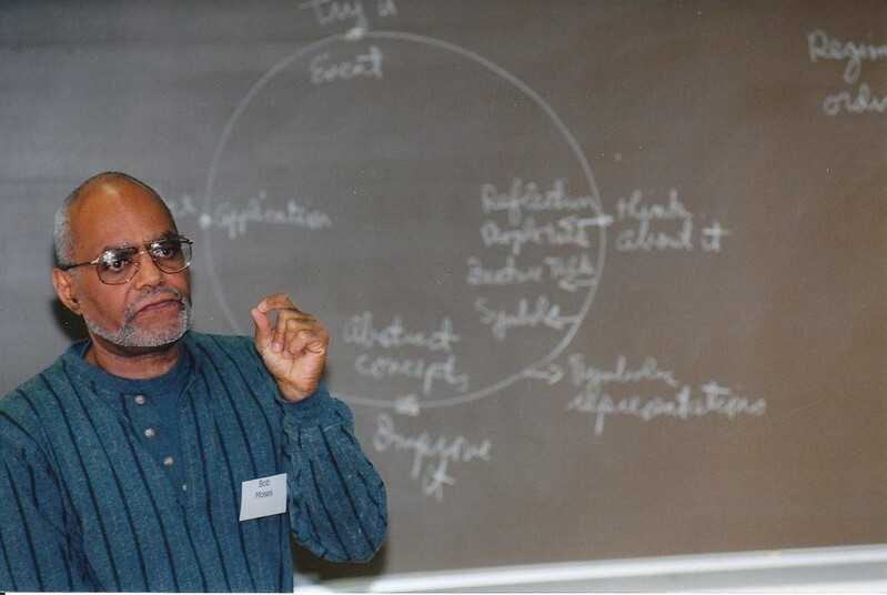 Photograph of Bob Moses teaching