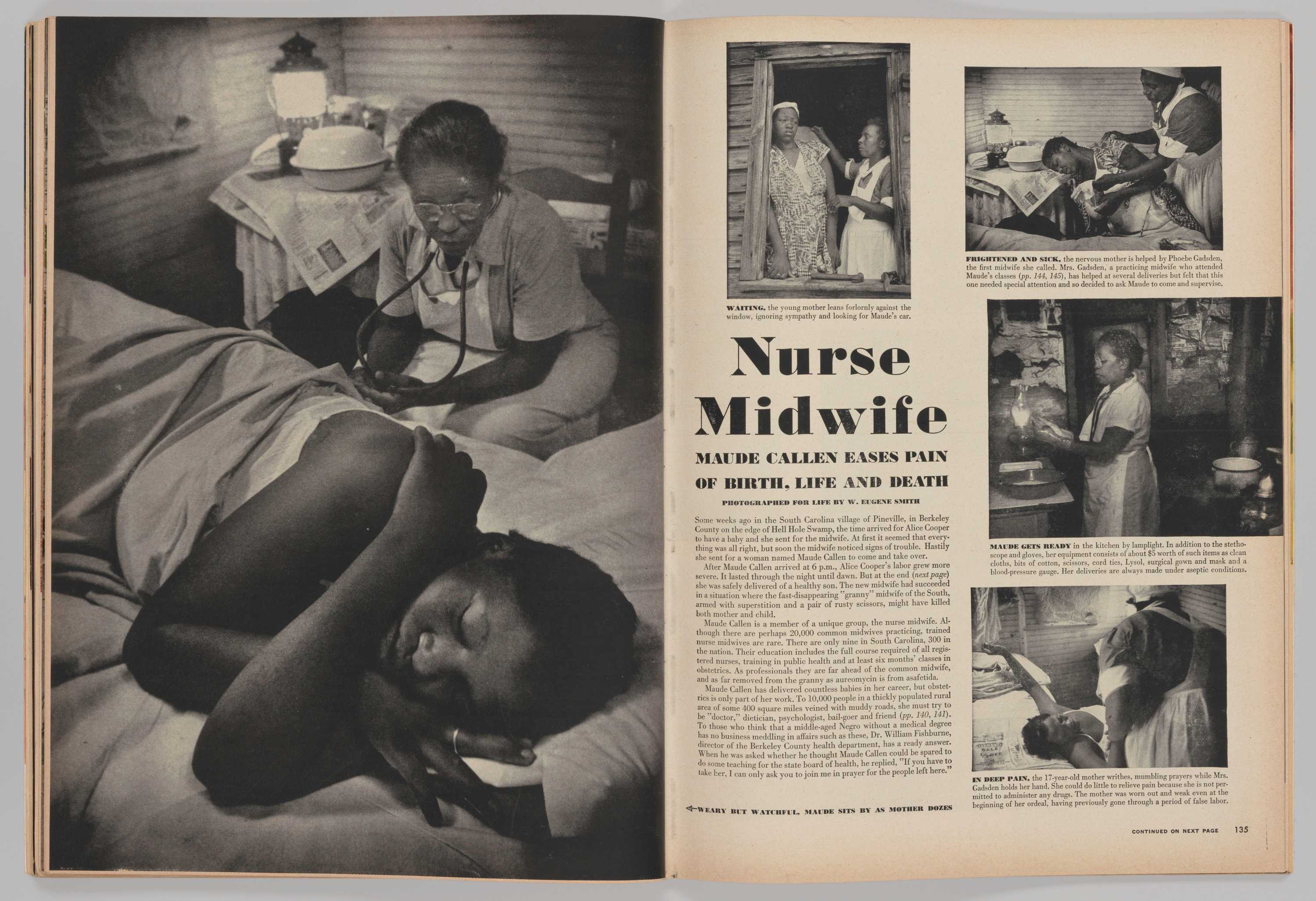 A December 3, 1951 issue of Life magazine containing a photographic essay by W. Eugene Smith of the midwife Maude E. Callen.