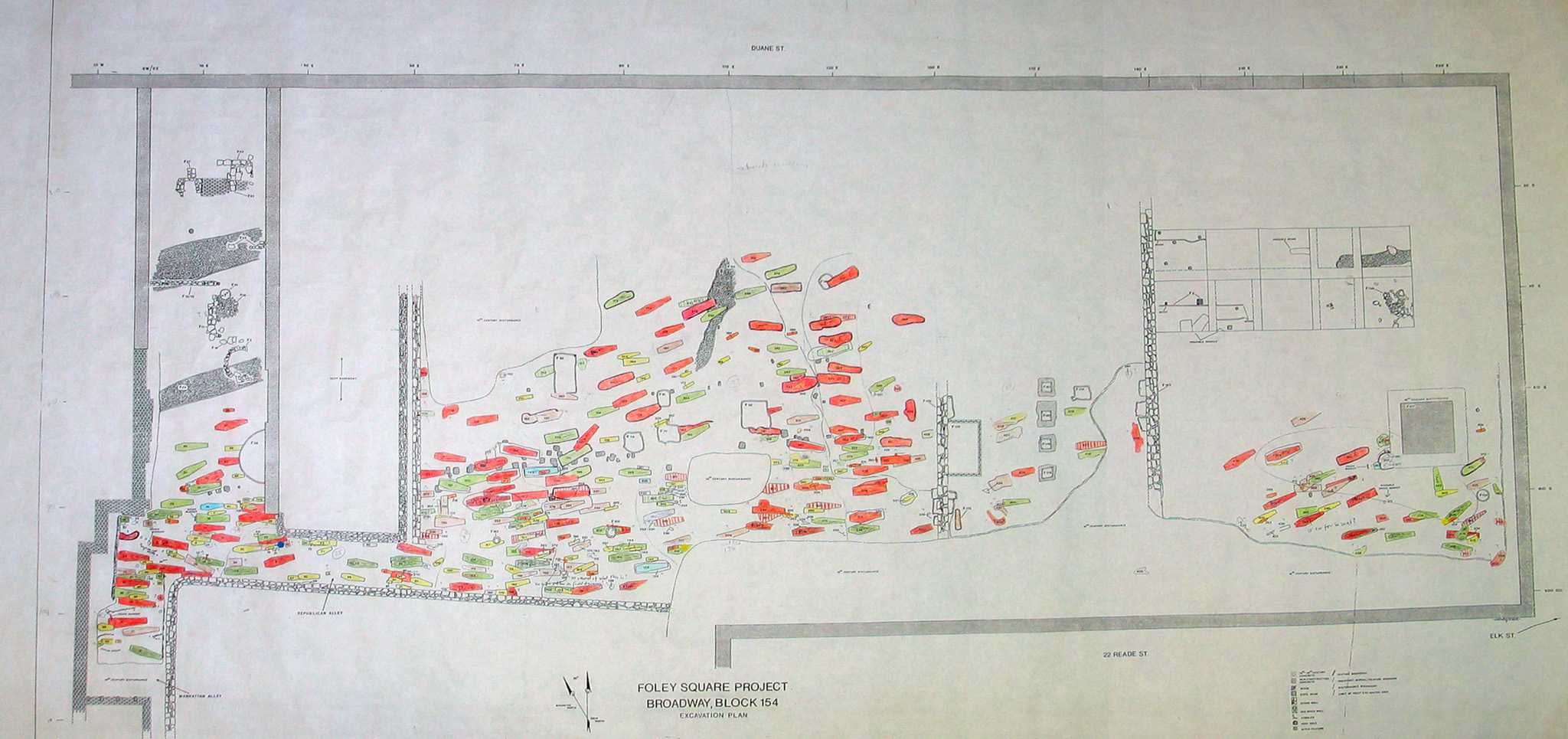 Map of African burial ground