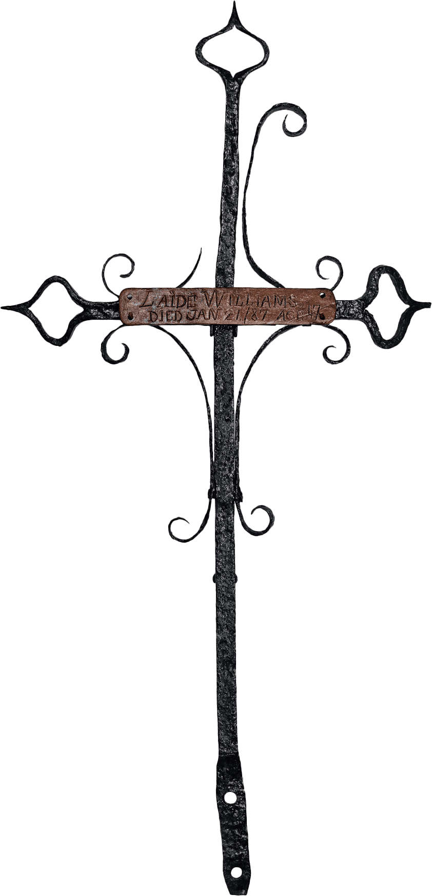 Photograph of Laide Williams' grave marker