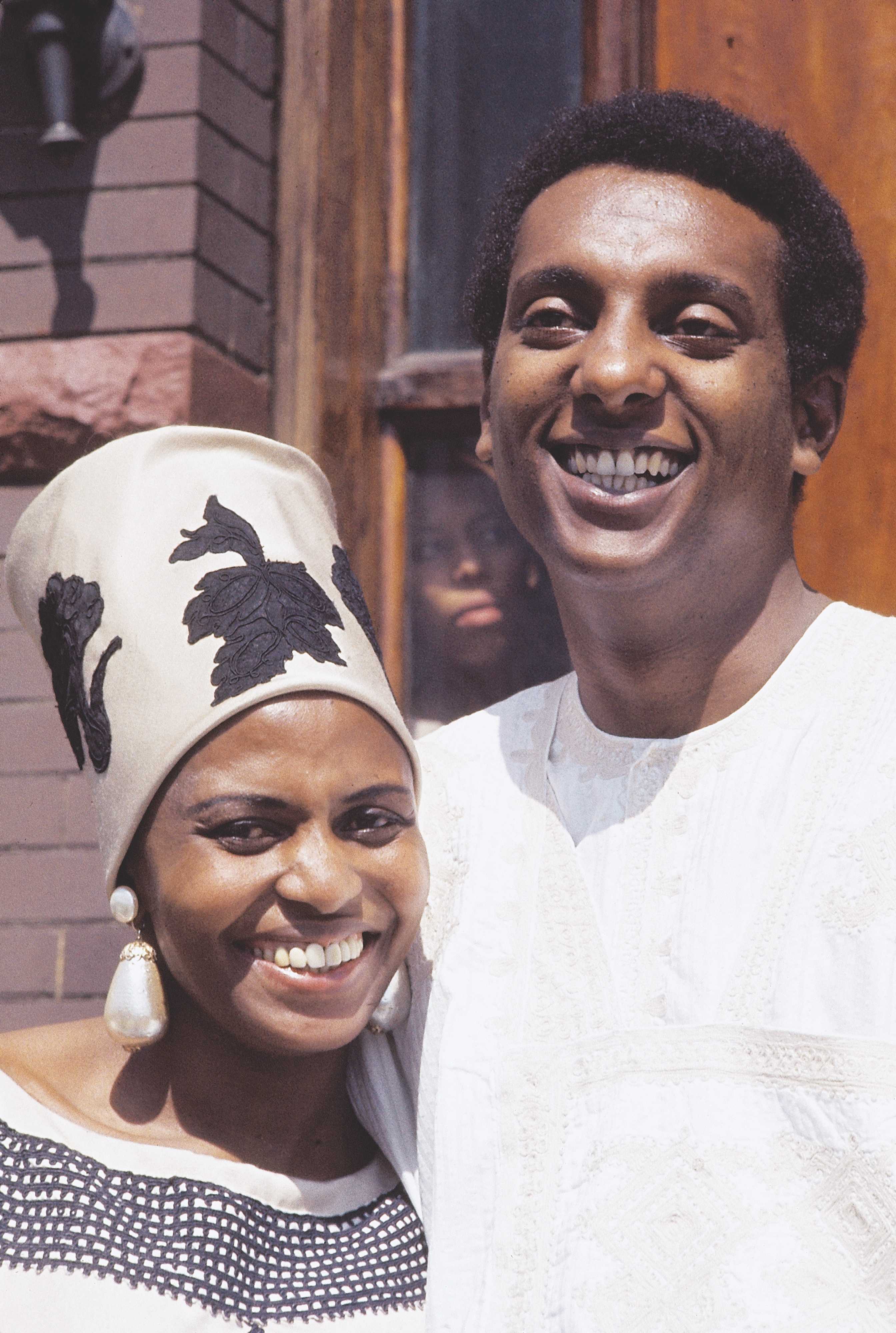 Photograph of Miriam Makeba and Black Panther Party leader Stokely Carmichael