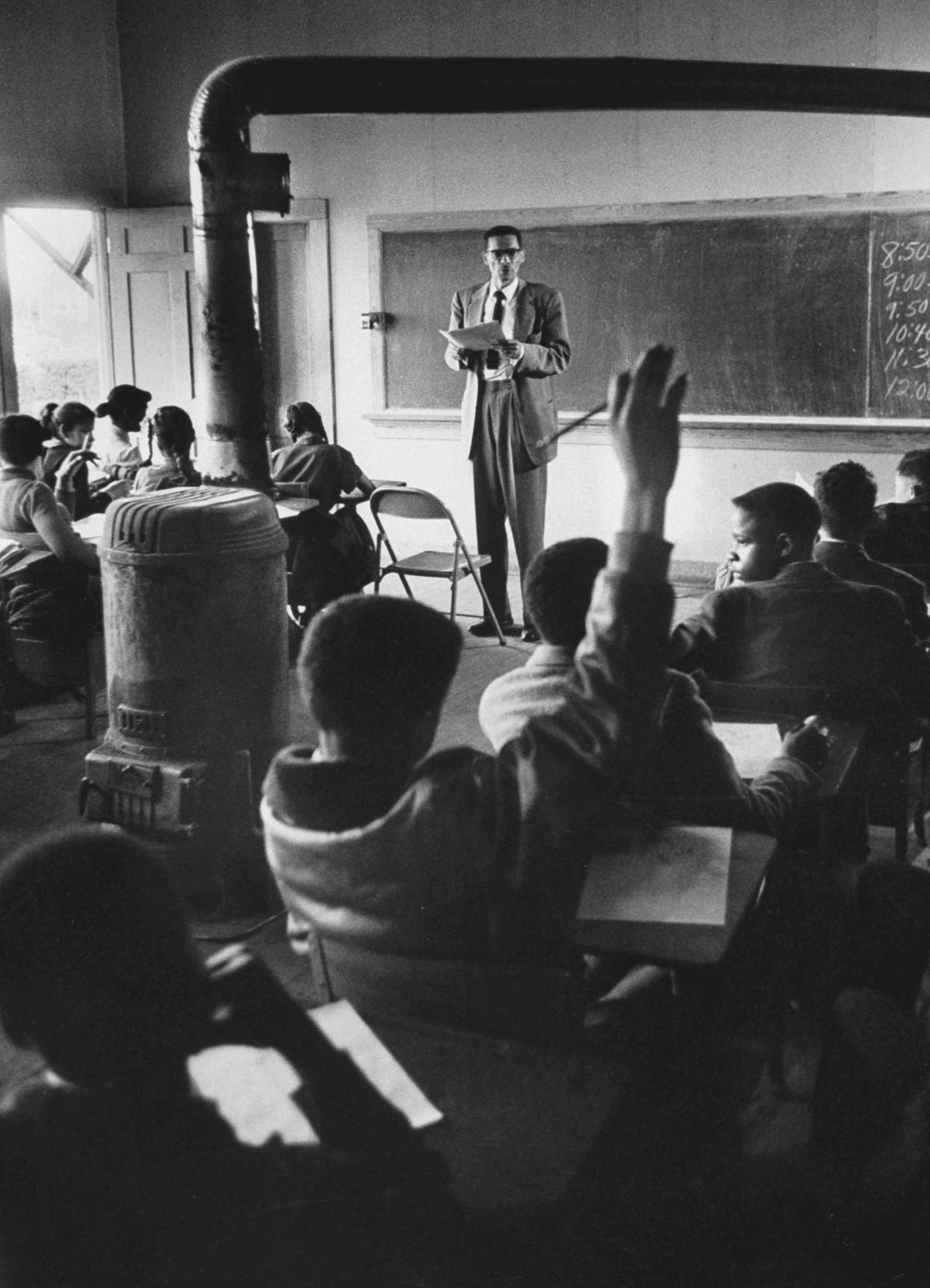 Photograph of Classroom at Moton High School