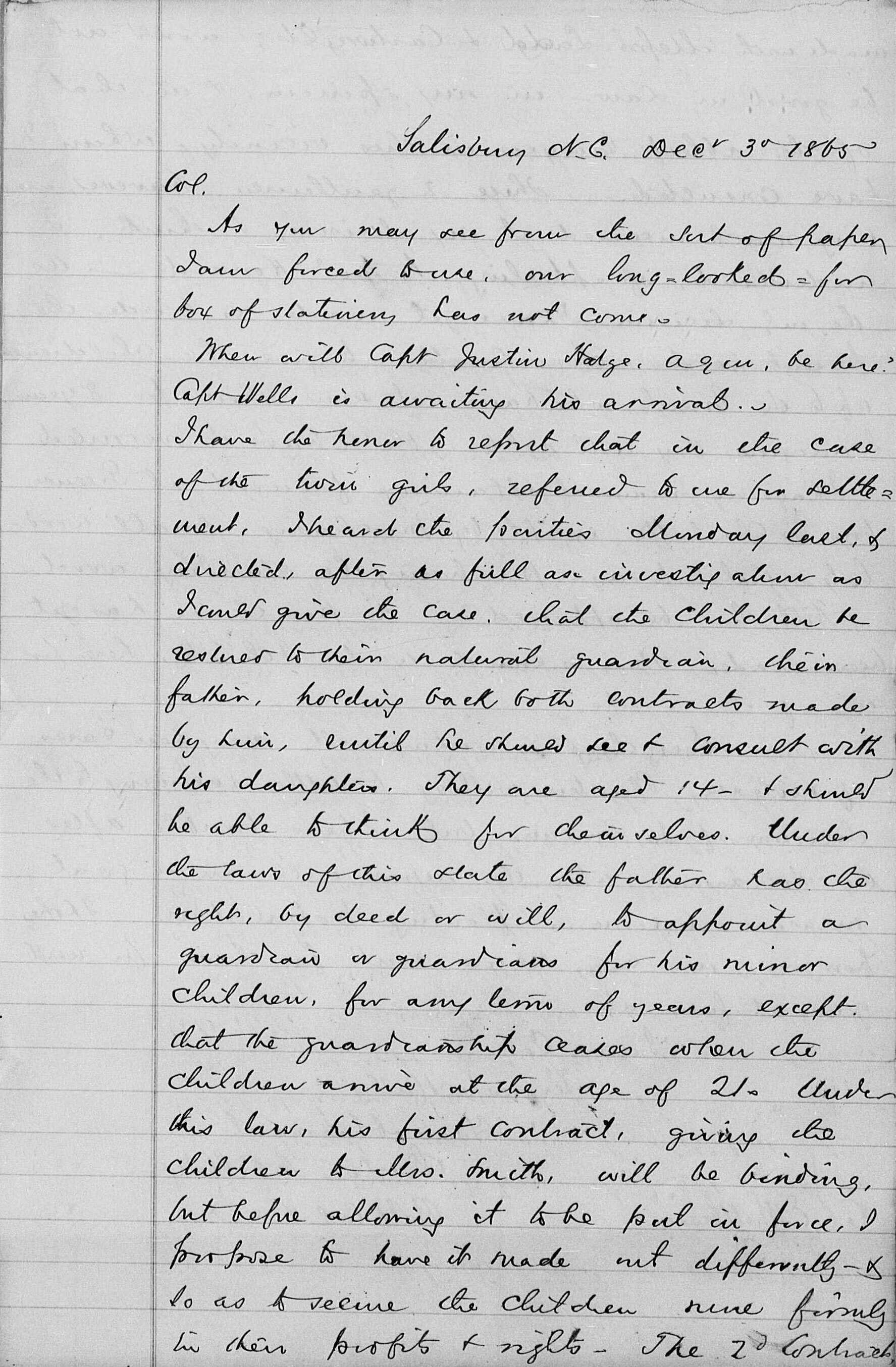 Image of handwritten letter