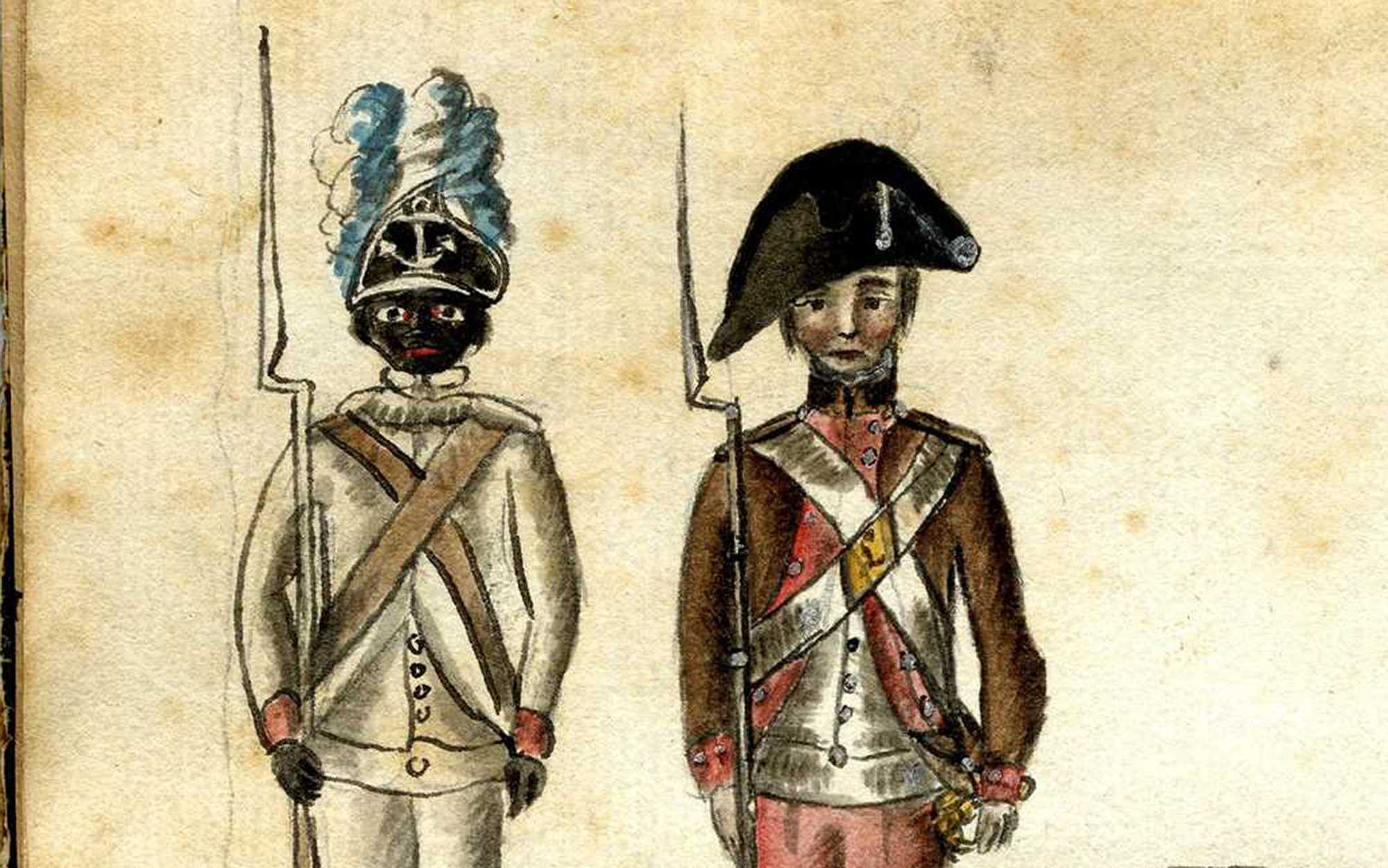 Painting of RI Regiment