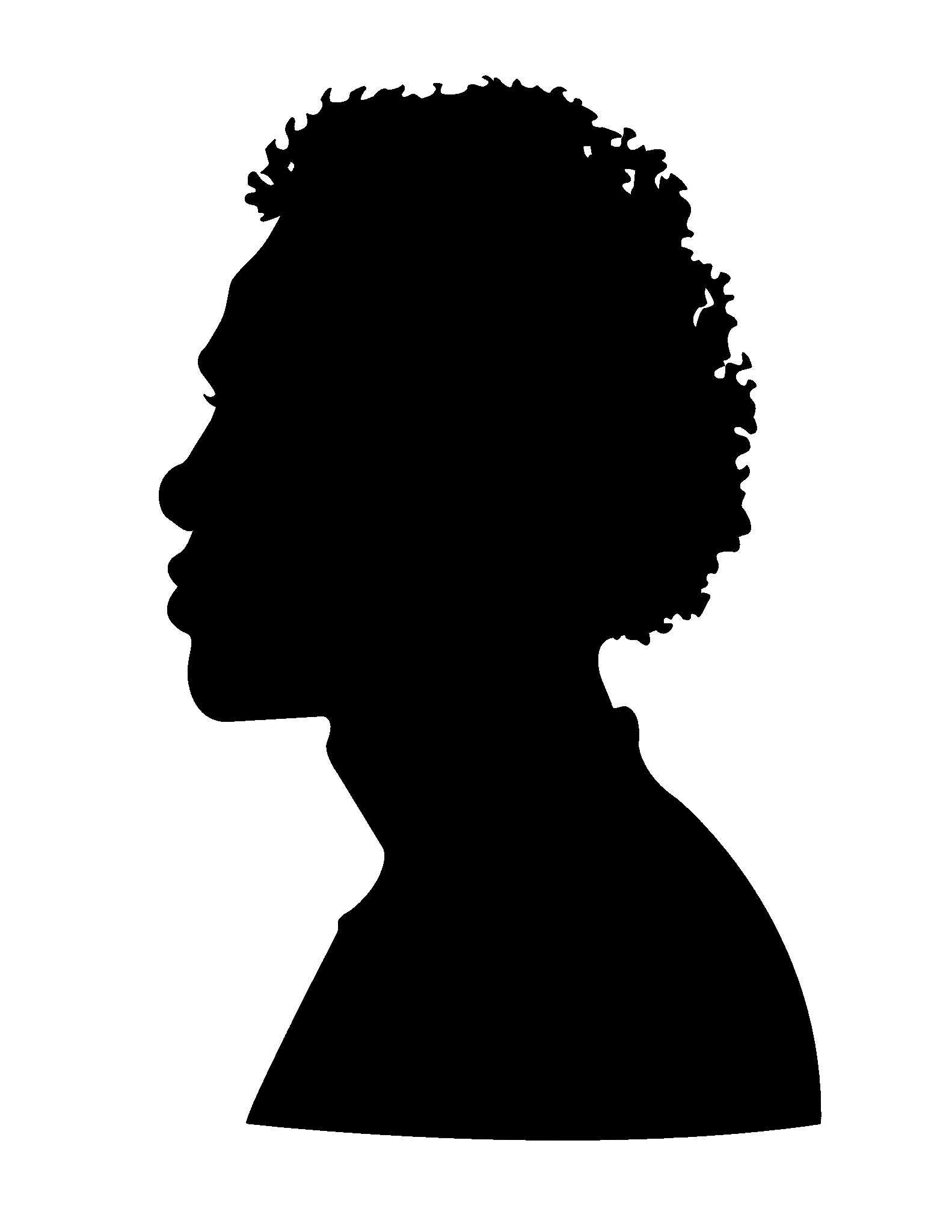 A traditional side profile, silhouetted portrait of the King of Dahomey, Ahosu Houegbadja.