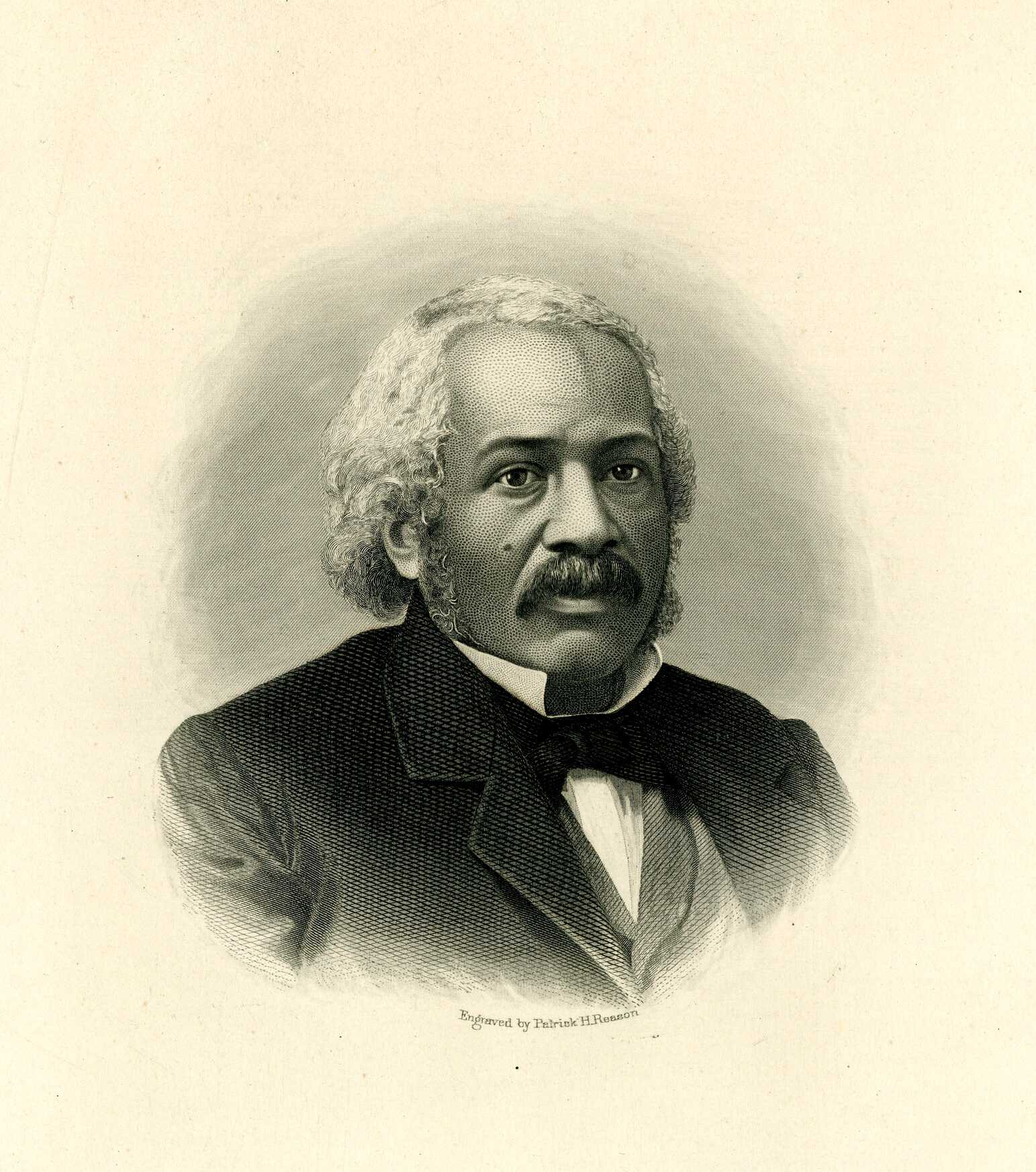 Black and white illustration of James McCune Smith