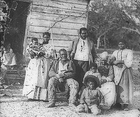 Photograph of five generations of a family enslaved on Smith’s Plantation