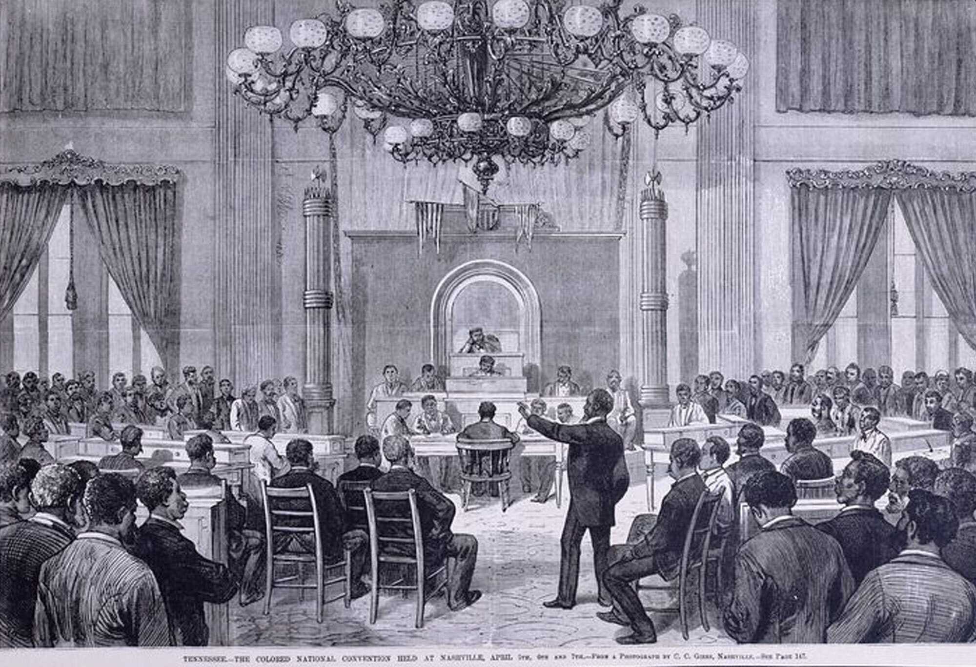 Illustration of "The Colored National Convention, 1876"