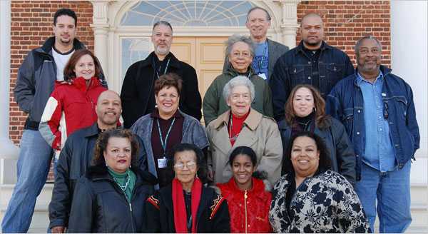 Photograph of descendants of Paul Jennings at James Madison’s Montpelier in Virginia