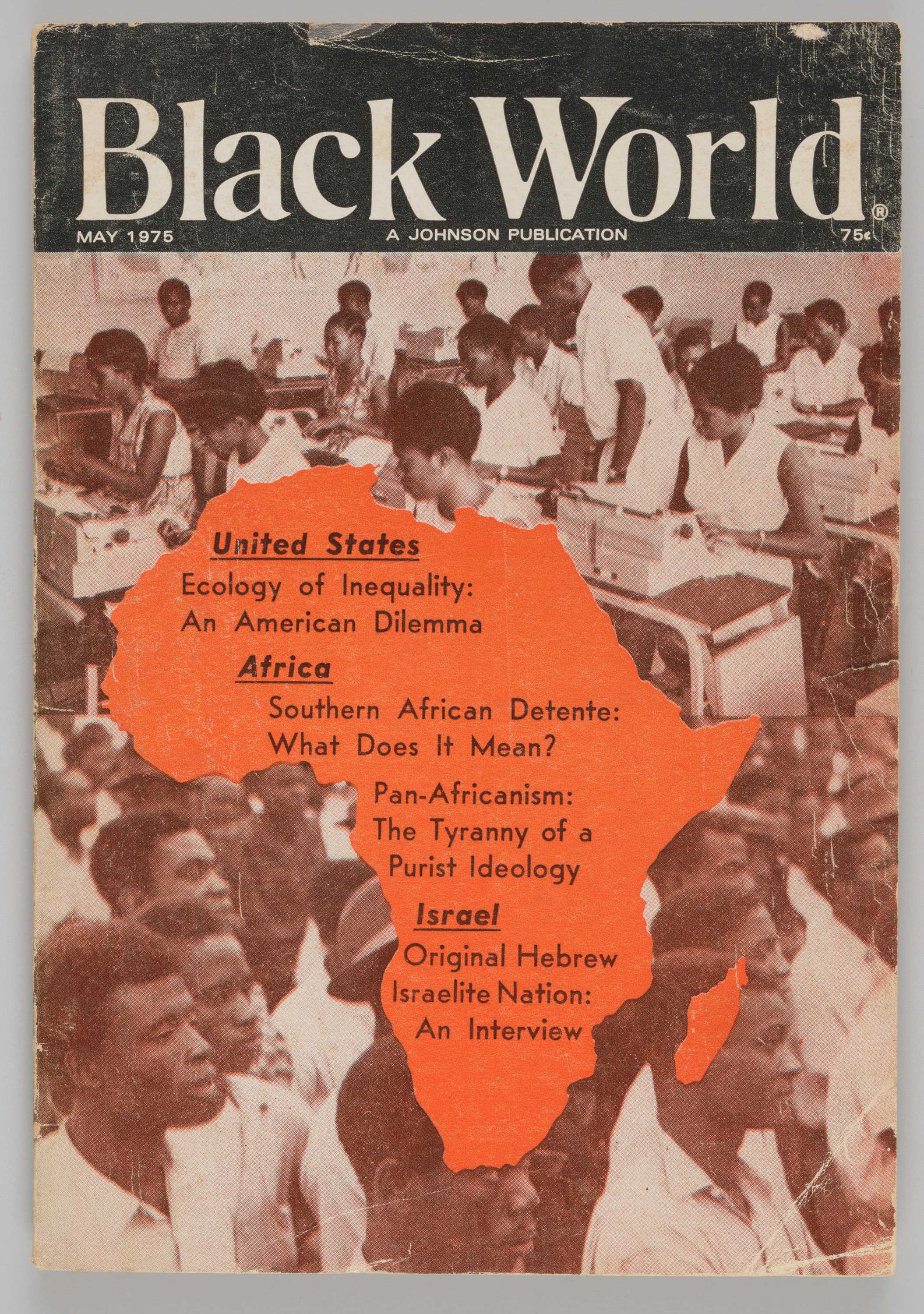 The May 1975 issue of Black World magazine.