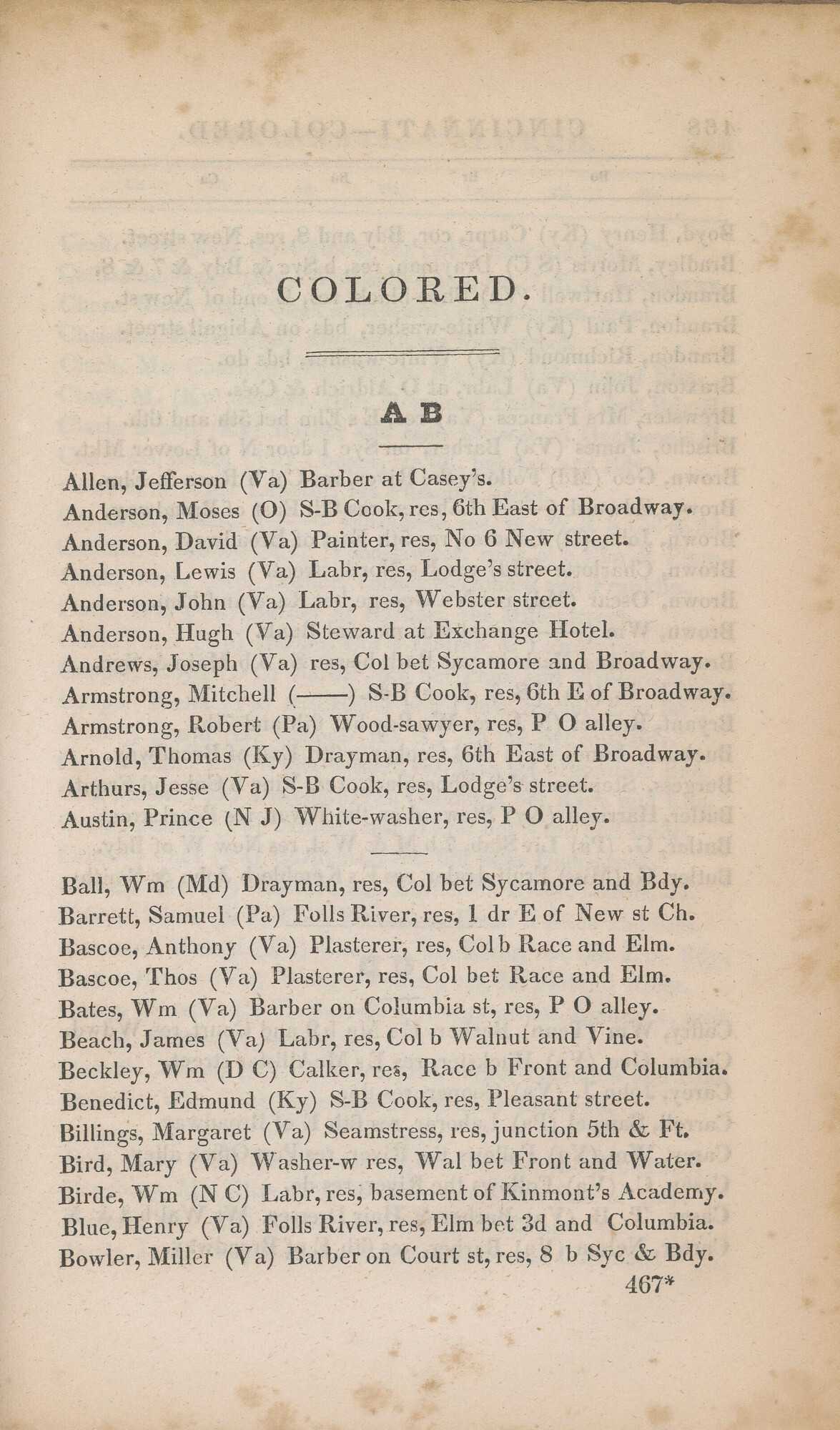 Image of page from The Cincinnati, Covington, Newport and Fulton Directory