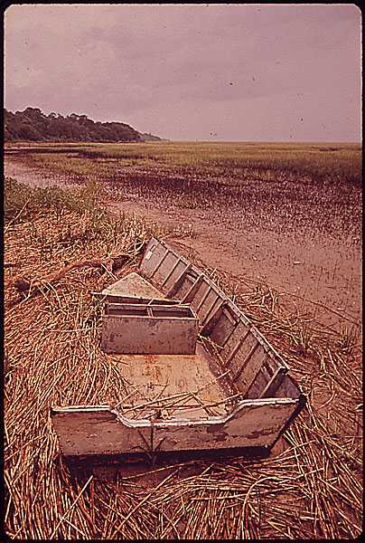 Photograph of Boat in the Marshes of St. Simon’s Island