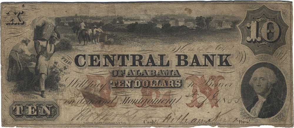 Image of Central Bank of Alabama currency