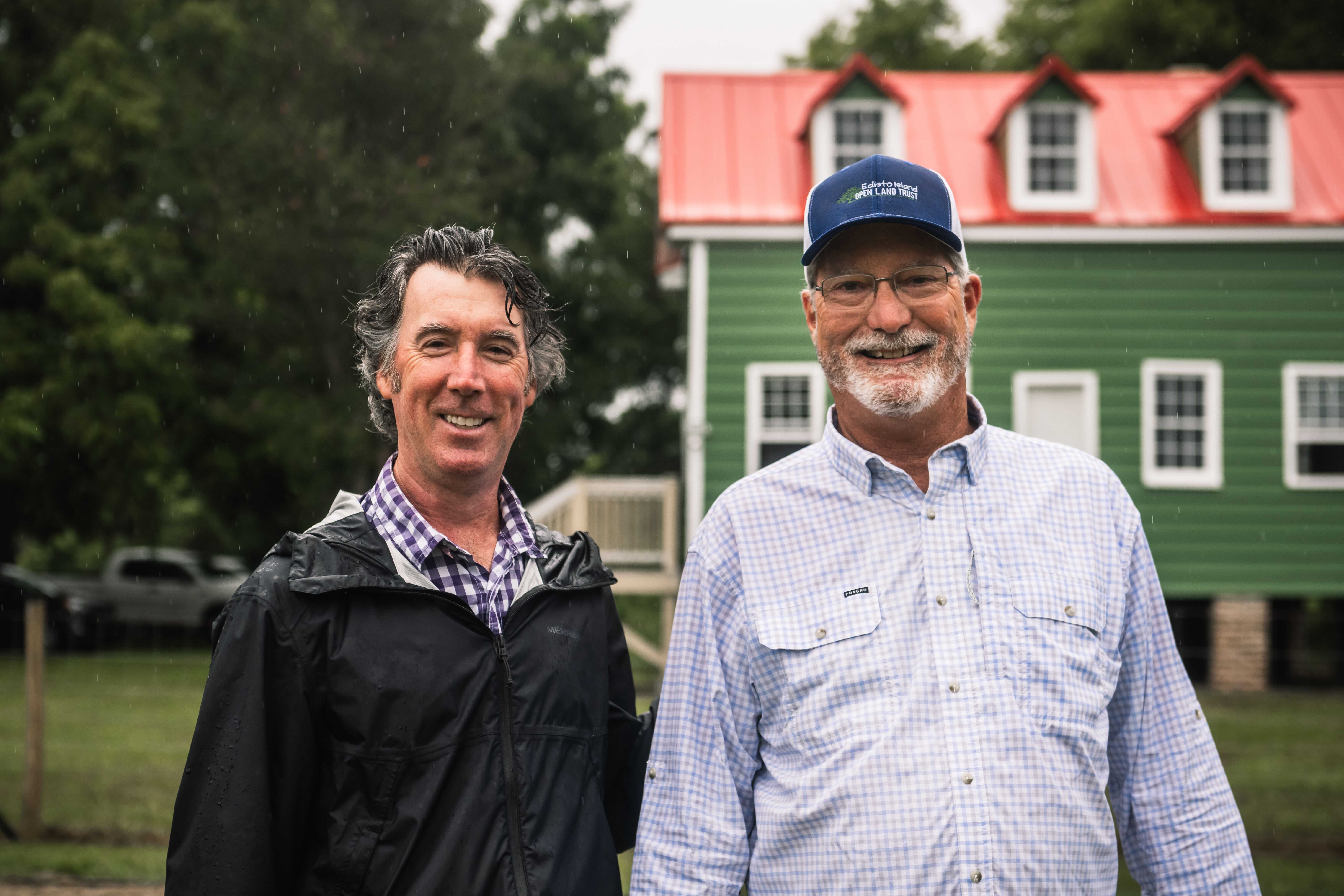 Photograph of John Girault, Executive Director of the Edisto Island Open Land Trust, and local resident at the historic Hutchinson House