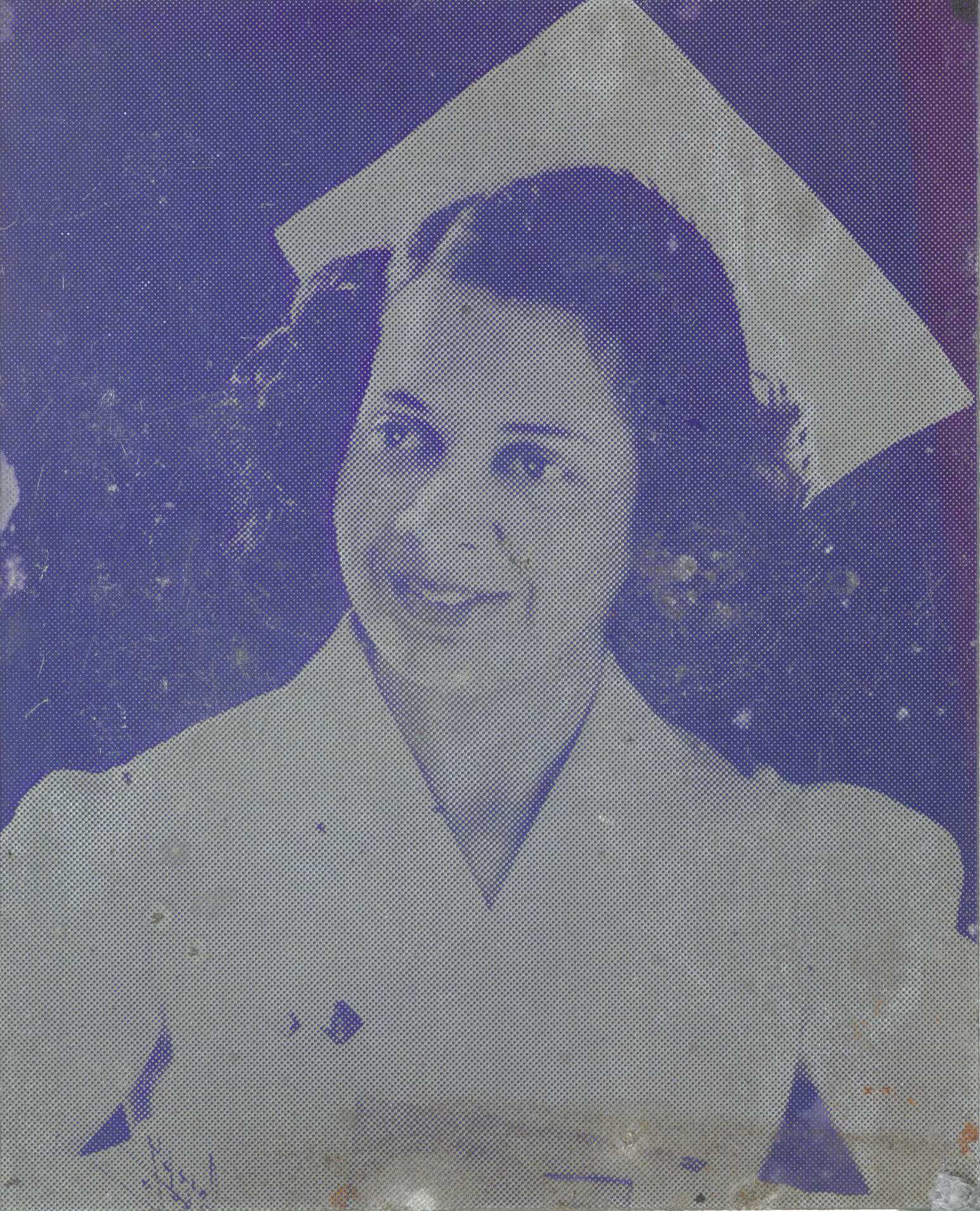 Printing plate of Jacqueline Le Protti featured an article for the Chicago Defender.