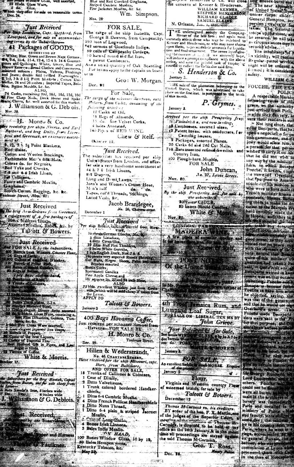 Newspaper article detailing the march of enslaved persons led by Charles Deslondes by