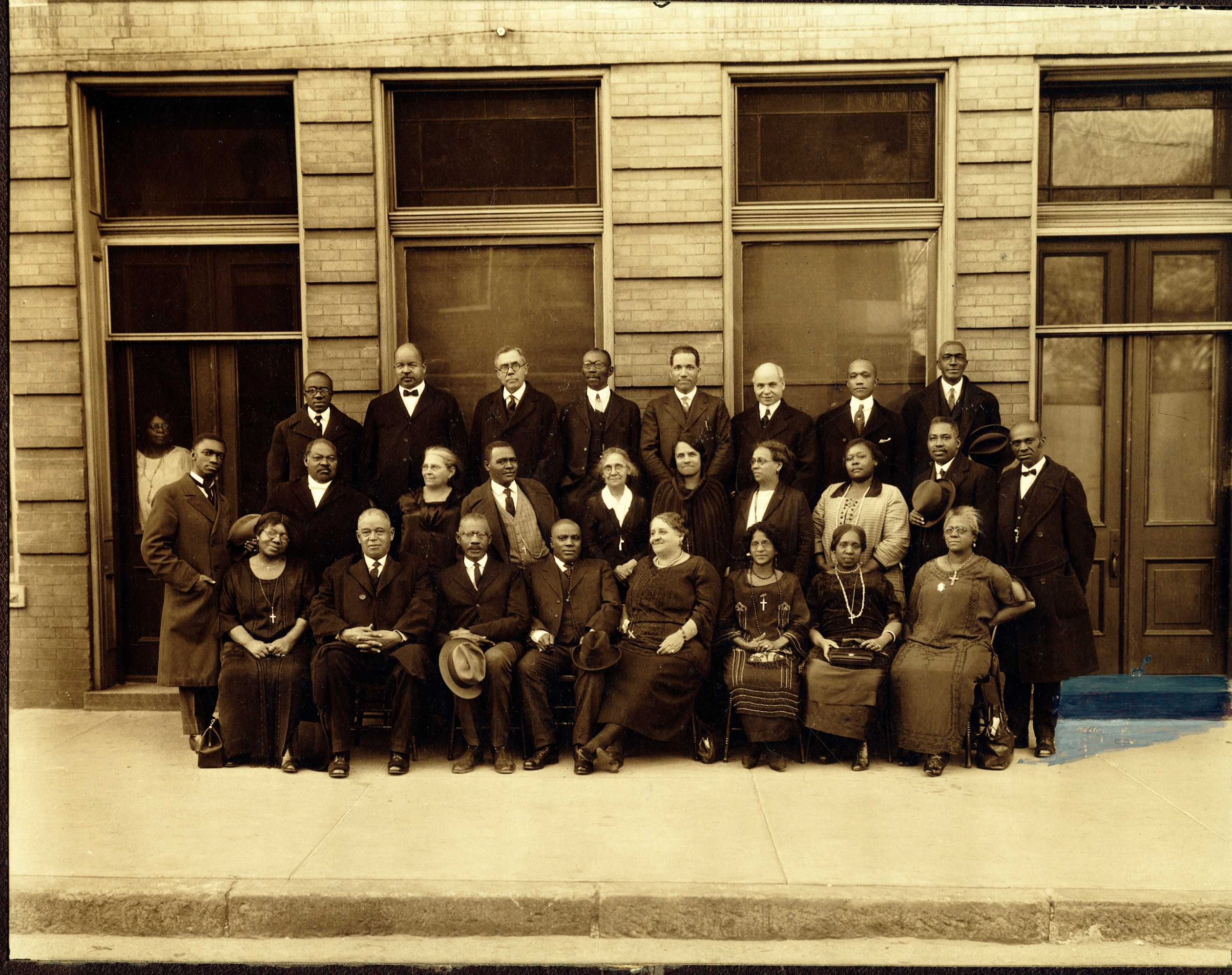 Photograph of Maggie Lena Walker with Board of Trustees of the Independent Order of St. Luke