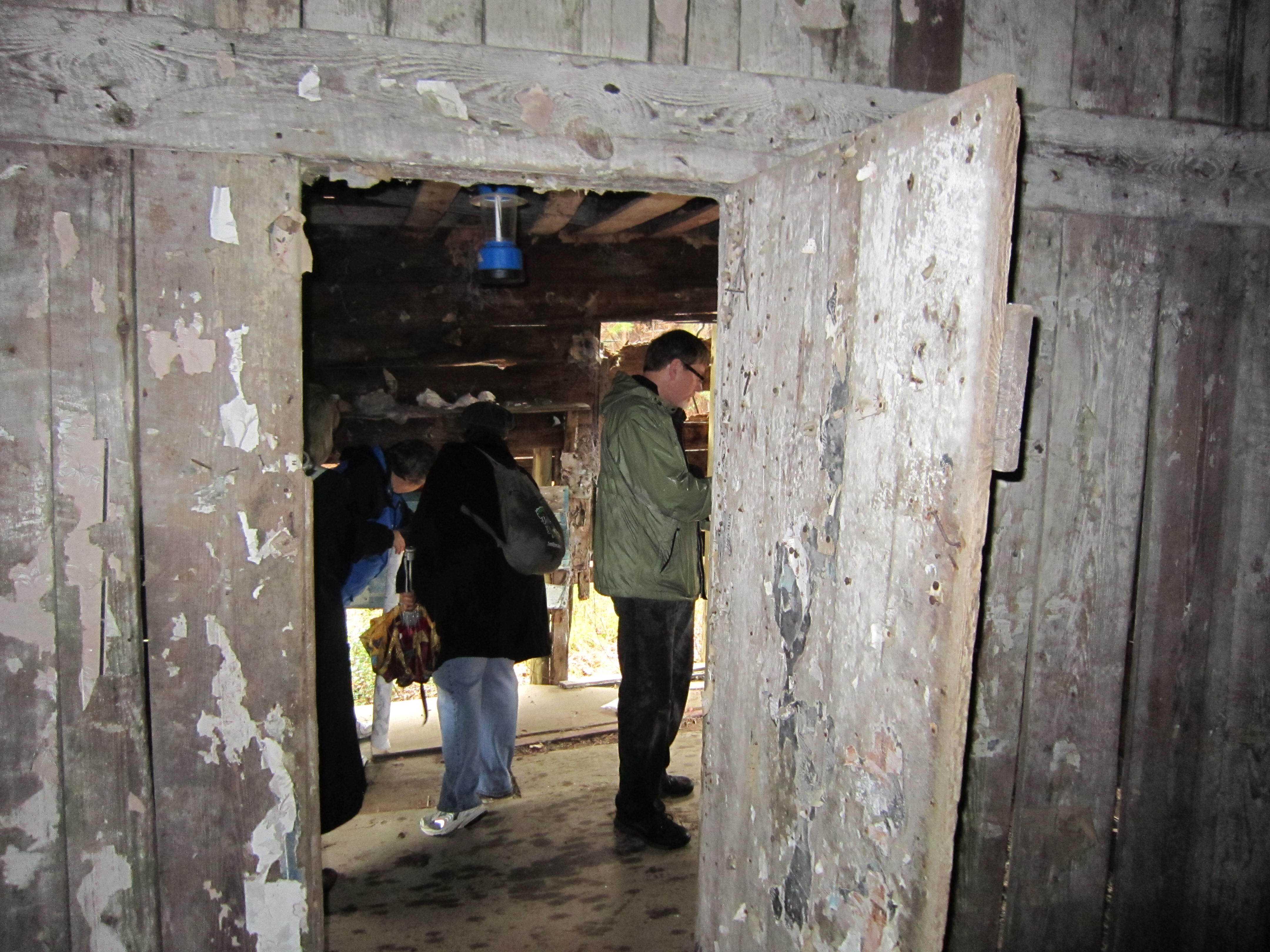 Image of teams inside the Edisto Island cabin