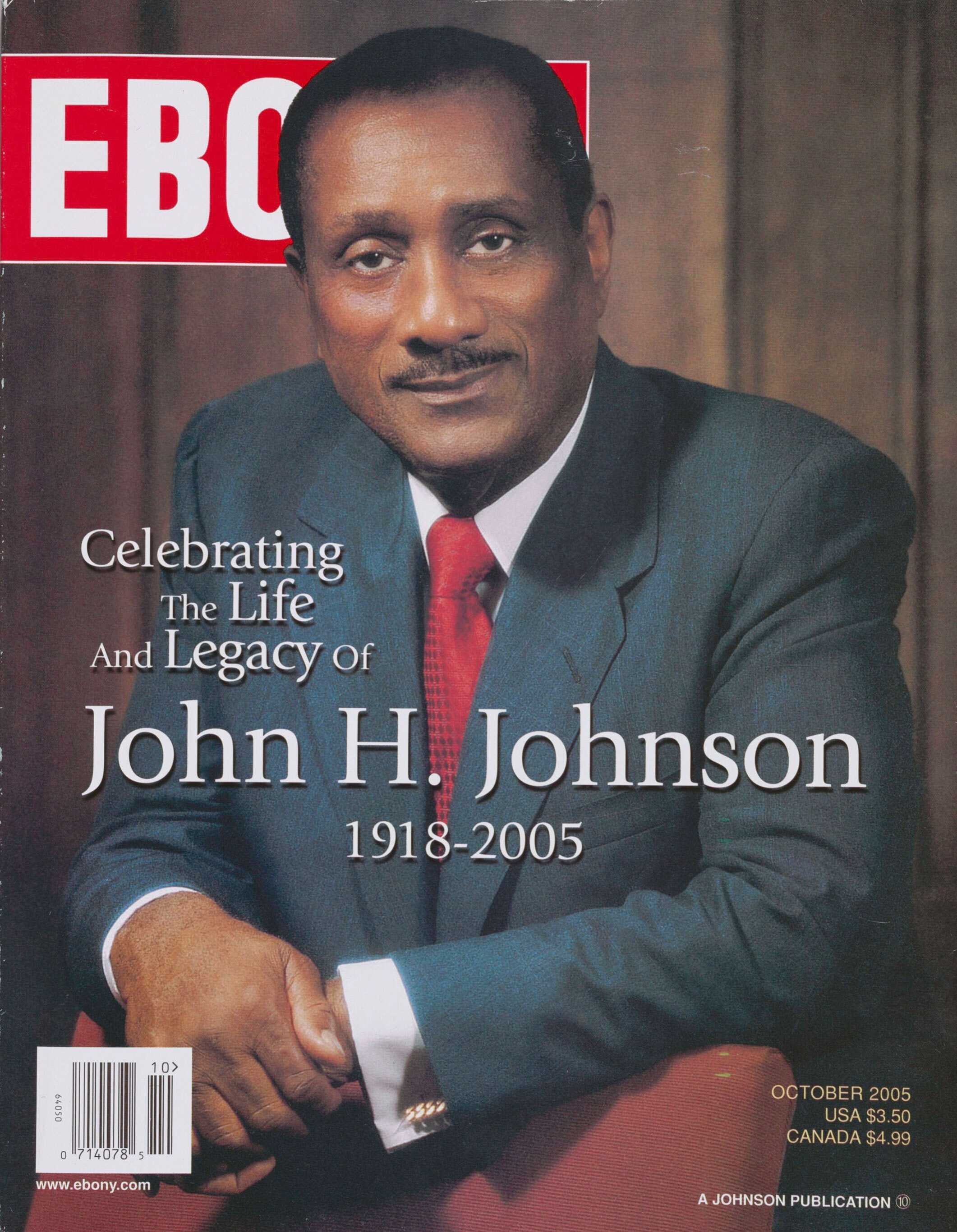 Ebony magazine, Volume LX, Number 12. This edition honors the life of John H. Johnson, the founder of Johnson Publishing Company, publisher of Ebony magazine.