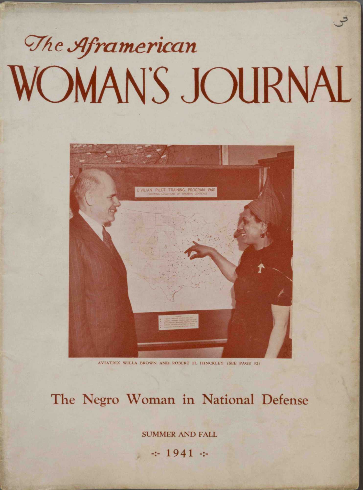 Cover image of The Aframerican Woman’s Journal, Vol. 2, Nos. 1 and 2, Summer and Fall 1941