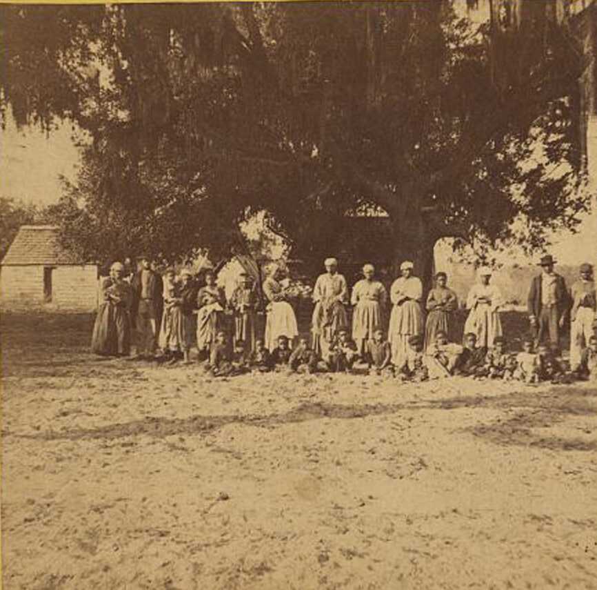 Photo of African American slave families owned by Mrs. Barnwell