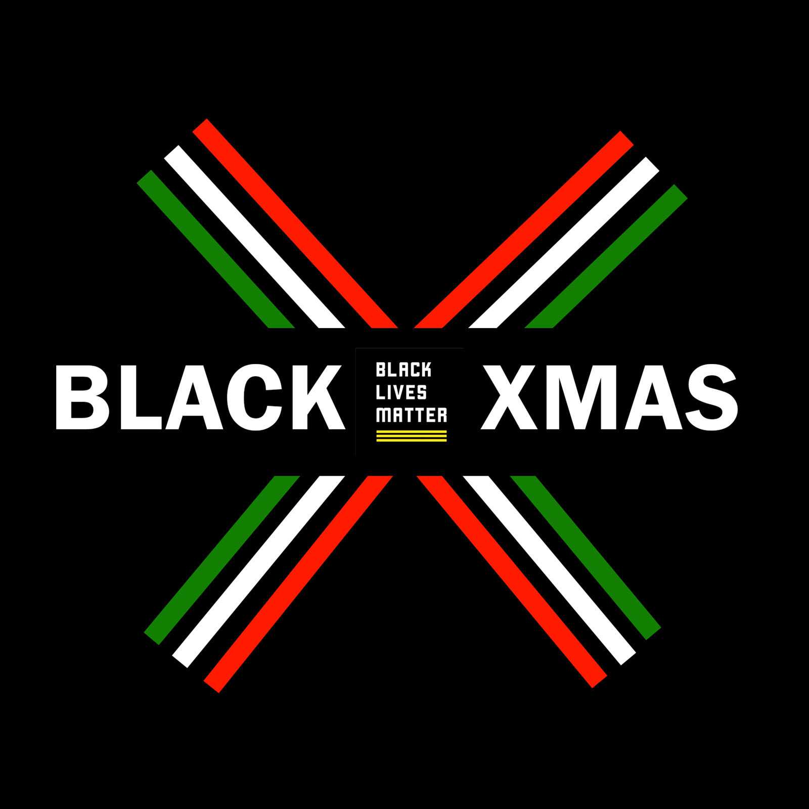 Graphic of BLM Black Xmas logo