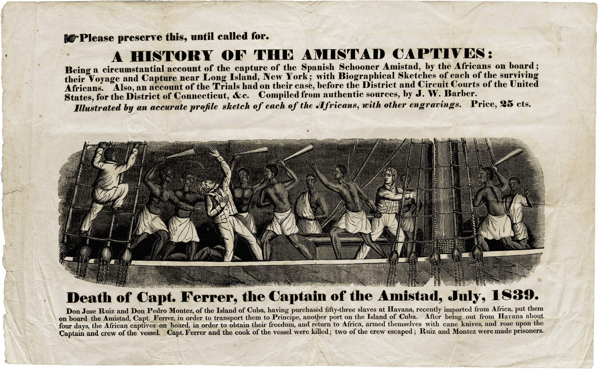 Illustration and news text about rebellion