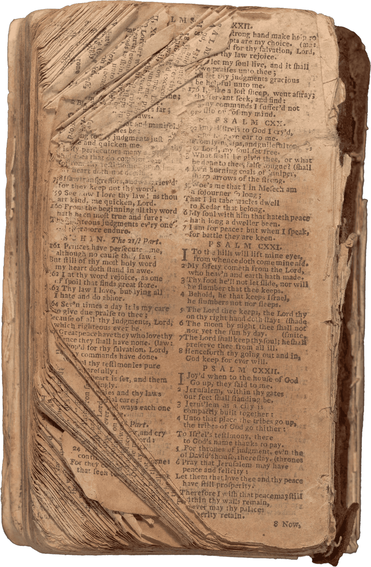Interior page of Nat Turner's bible