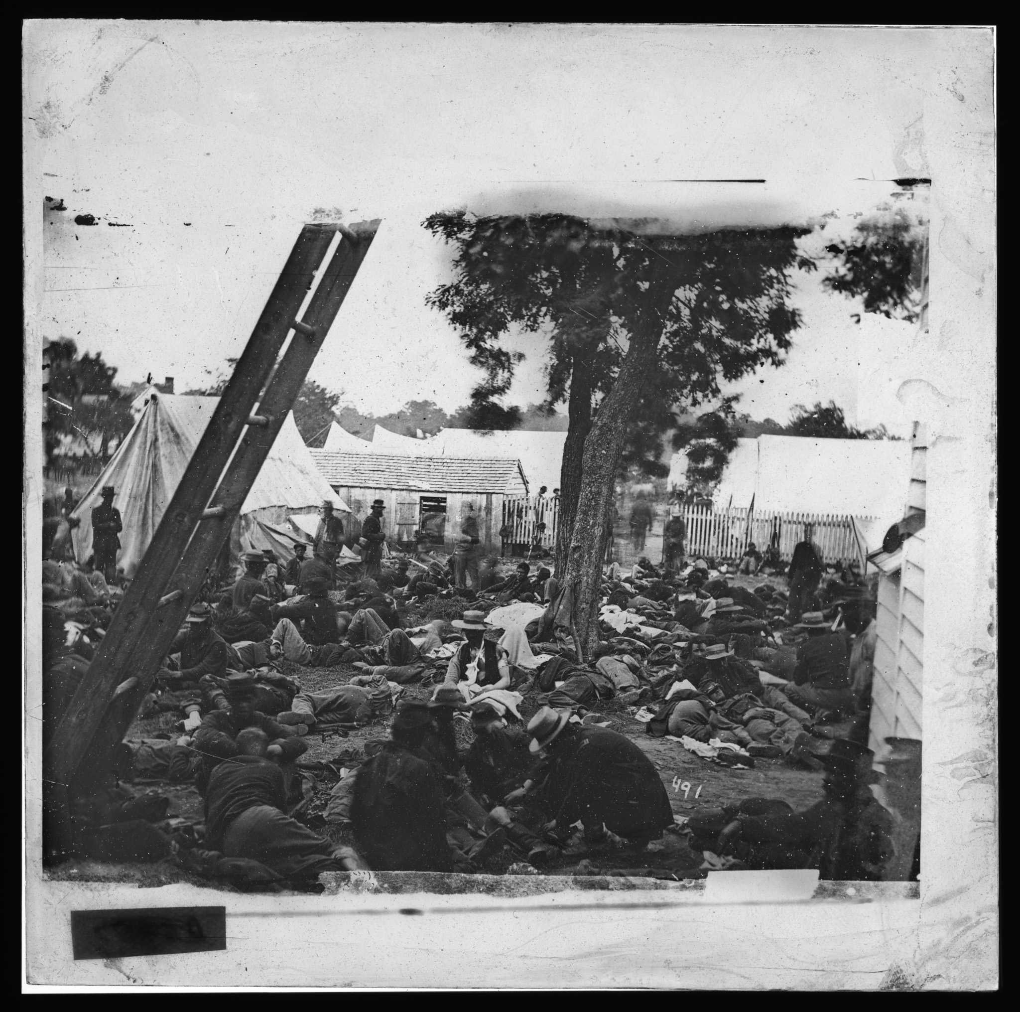 Photograph of dead Civil War soldiers