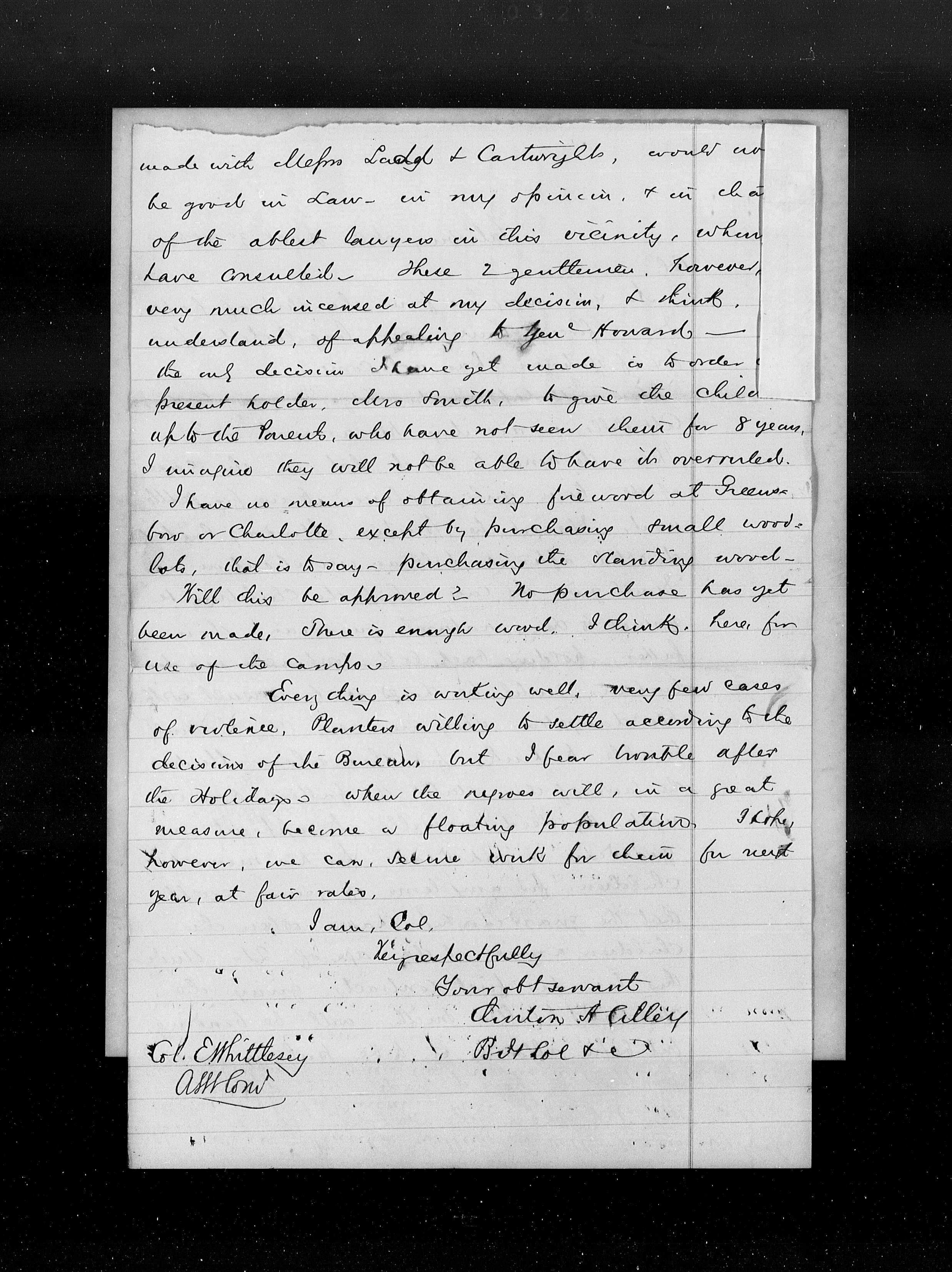 Image of handwritten letter